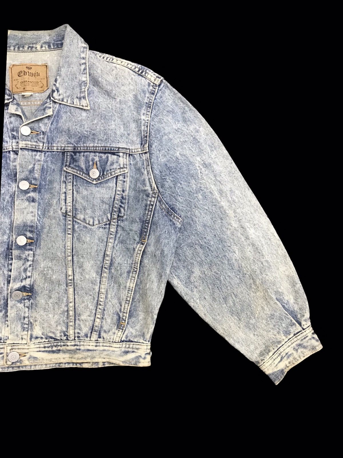 Edwin Vintage EDWIN Over Size Dirty Trucker Jacket Size US M / EU 48-50 / 2 - 2 Thumbnail