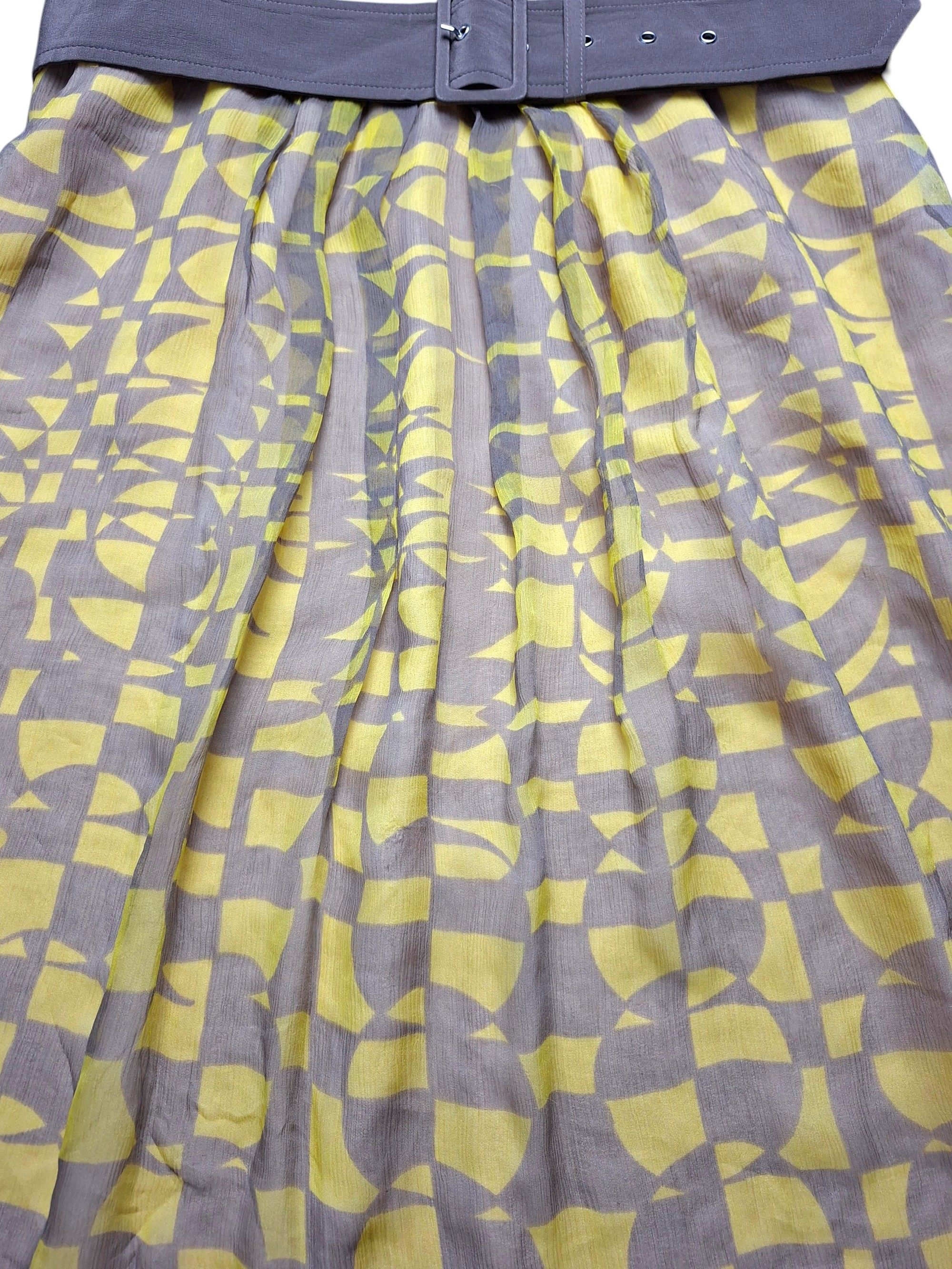 Essentiel Antwerp Essentiel Antwerp Silk Dress 40 M Grey Knit Mixed Media Size M / US 6-8 / IT 42-44 - 4 Thumbnail