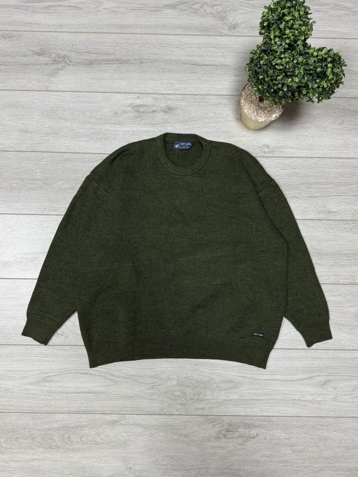 Saint James Saint James vintage heavy knitted sweater France jumper Size US L / EU 52-54 / 3 - 3 Thumbnail