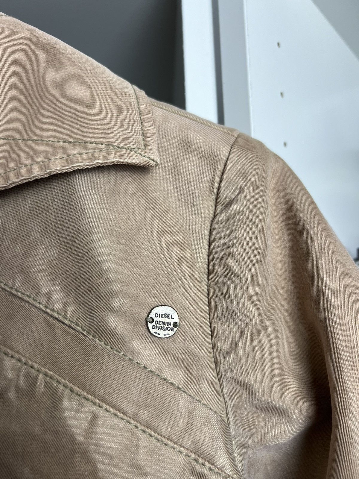 Diesel Vintage Y2K Diesel trench coat jacket S avantgarde archive Size S / US 4 / IT 40 - 5 Thumbnail