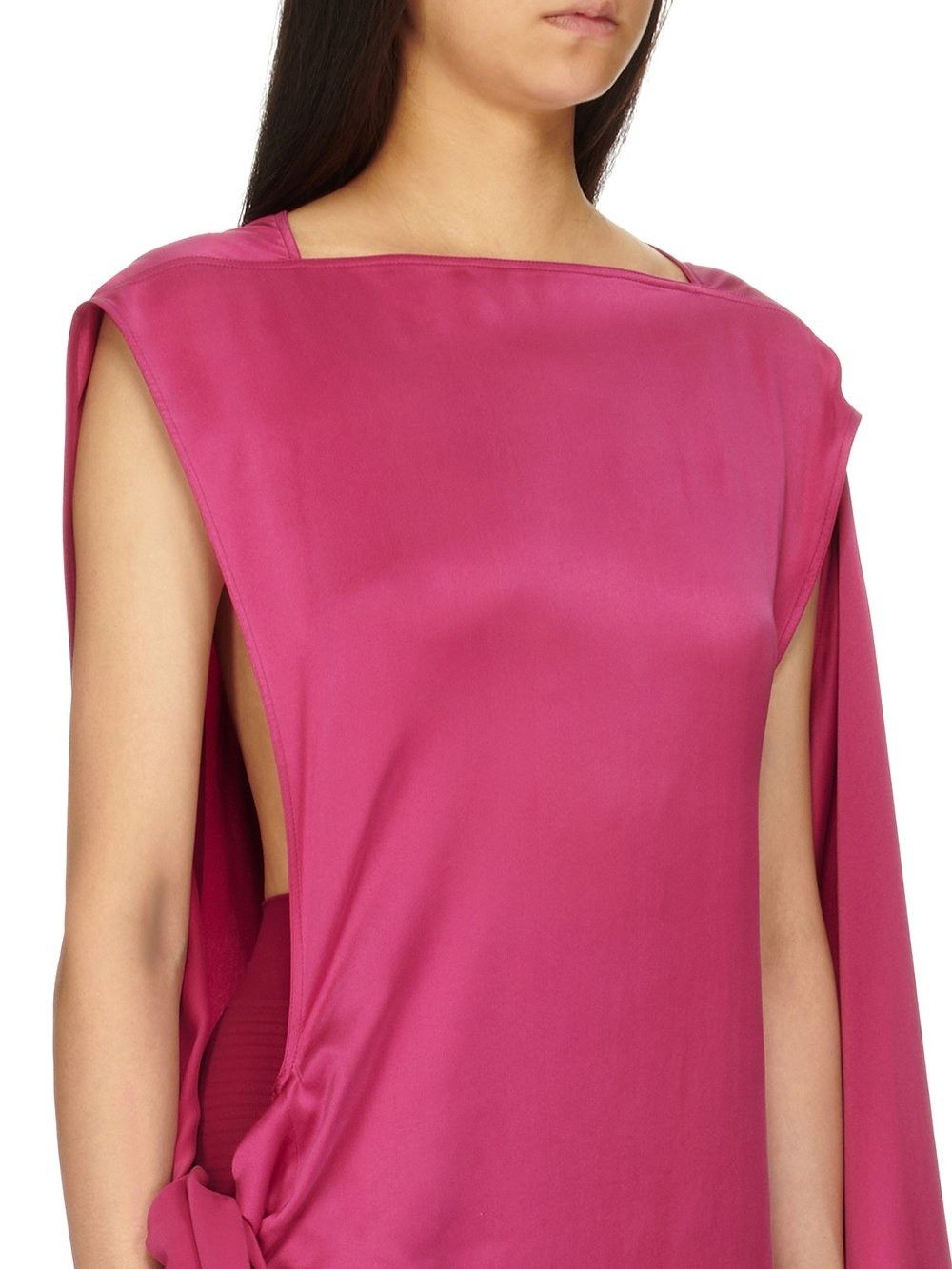 Rick Owens o1y0126 Maxi Dress in Fuchsia Size M / US 6-8 / IT 42-44 - 4 Thumbnail