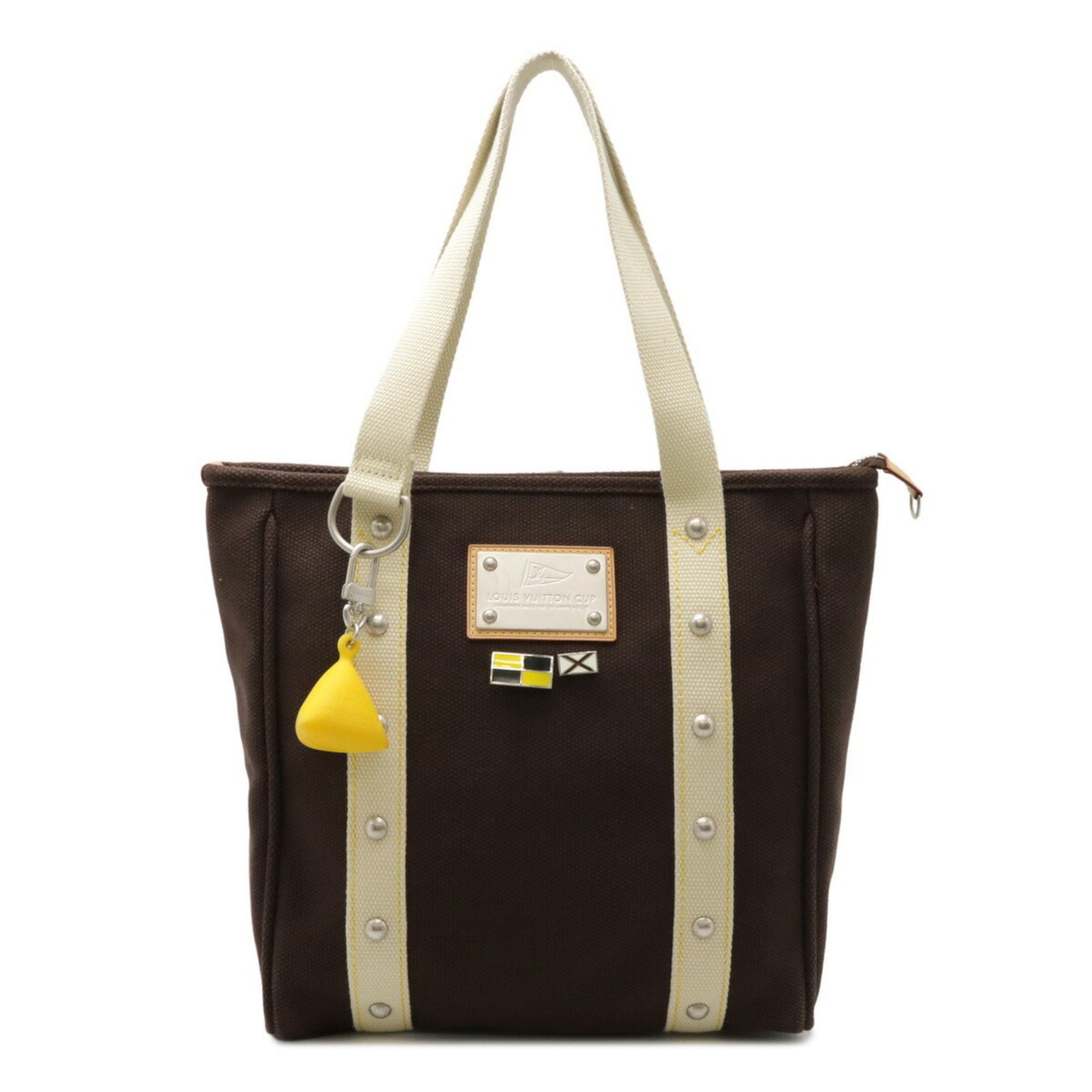 Louis Vuitton Antigua Line Cabas Mm Tote Bag Shoulder Cup Mocha Brown M80663, Women's