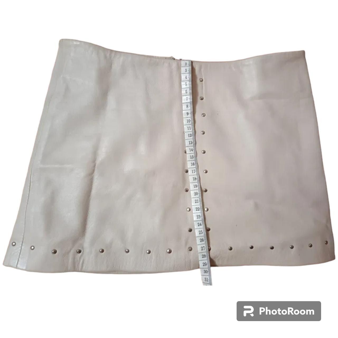 Designer Pale pink leather mini skirt sz XS Size 27" / US 4 / IT 40 - 8 Thumbnail
