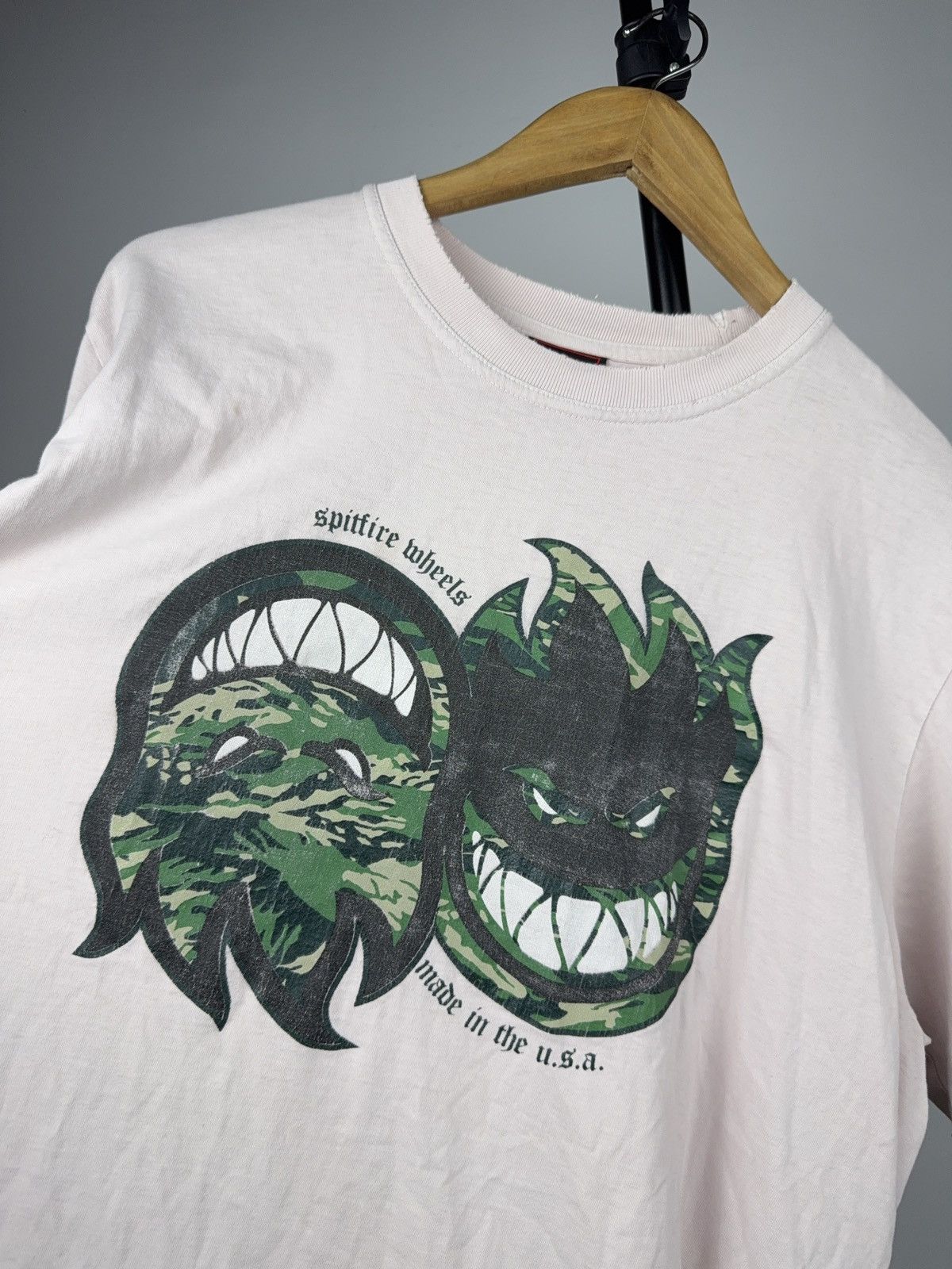 Spitfire Spitfire 90s SK8 Bighead Camo Graphic Tee Skateboard Y2K Size US L / EU 52-54 / 3 - 6 Thumbnail