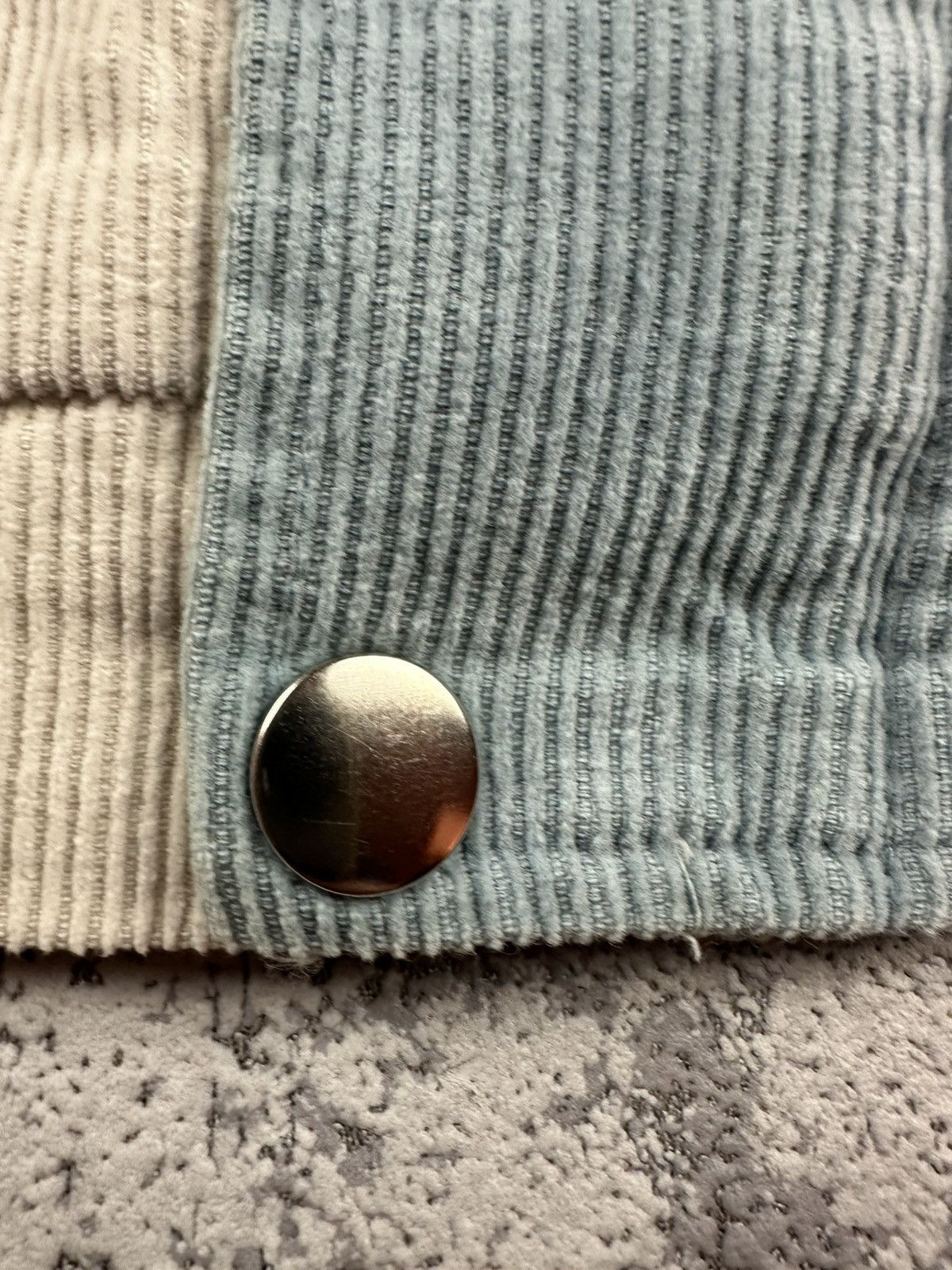Designer Y2K Zaful Corduroy Colorblock Hooded Jacket Size US M / EU 48-50 / 2 - 6 Thumbnail