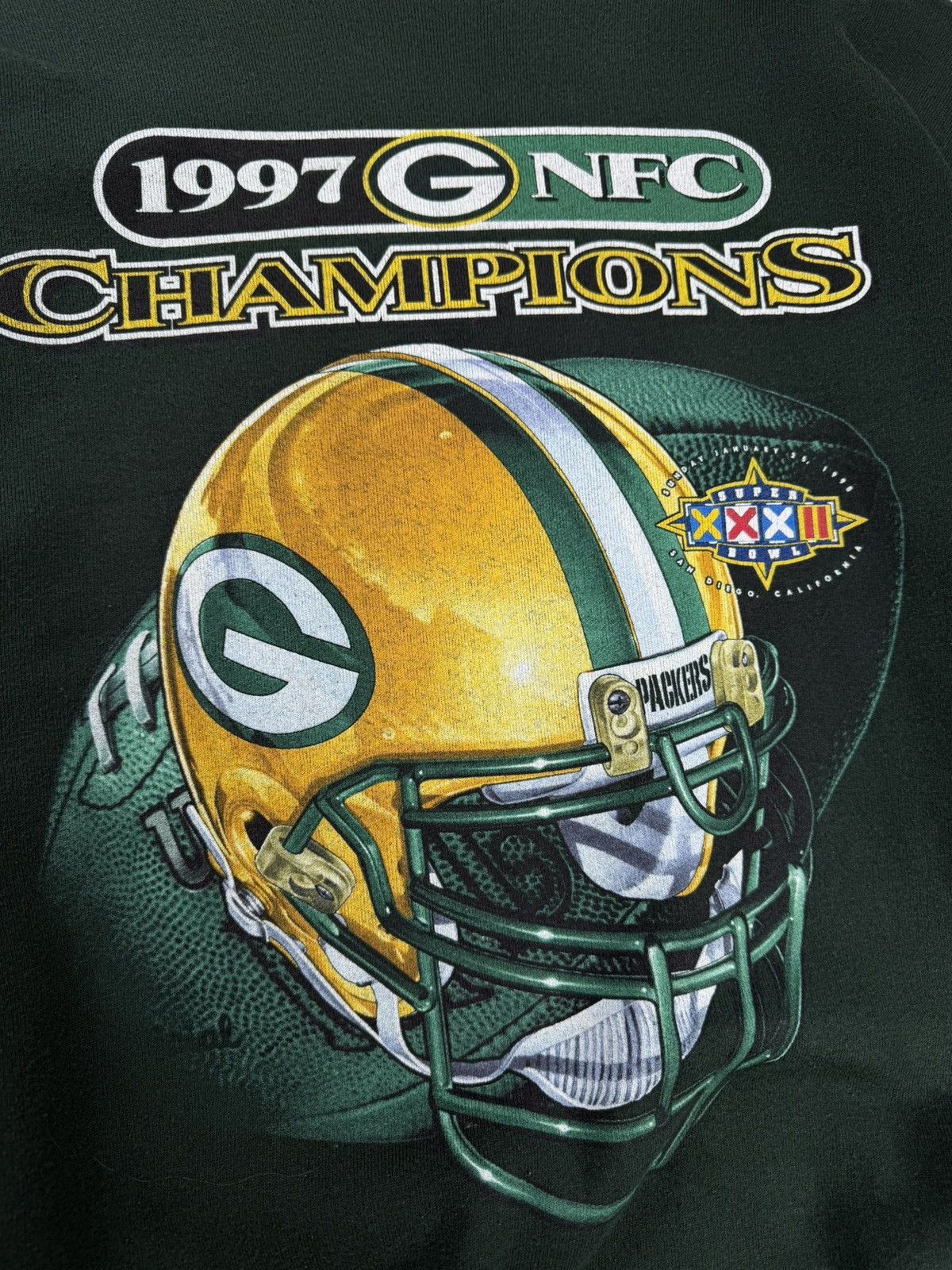 Pro Player 1997 Green Bay Packers NFC Champions Crewneck Sweatshirt Size US XL / EU 56 / 4 - 6 Thumbnail