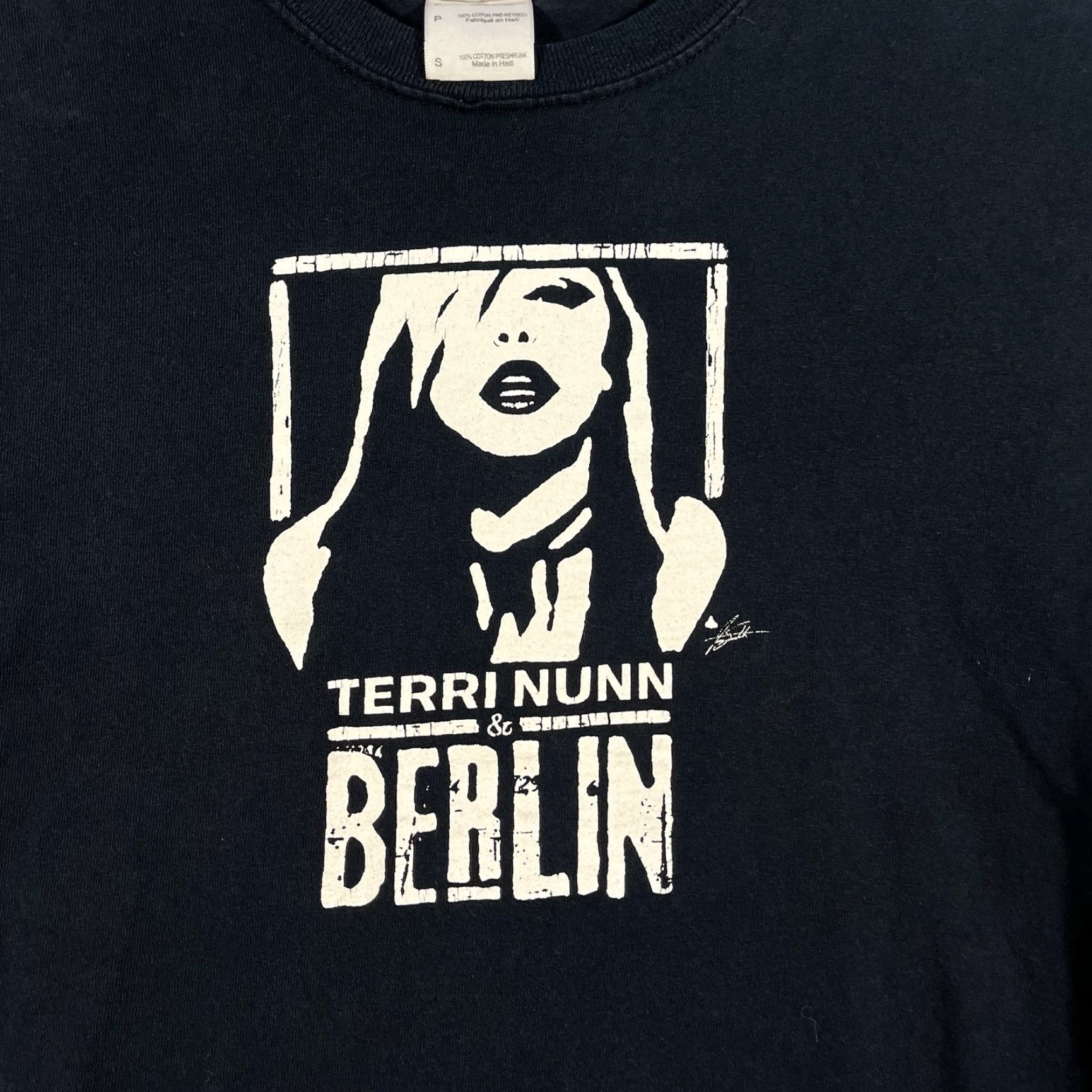Anvil VINTAGE Berlin Terri Nunn Band T-Shirt Black Adult Small New Wave 80s Synth Pop Mens Short Sleeve Crew Neck Cotton Anvil Regular Size US S / EU 44-46 / 1 - 2 Thumbnail