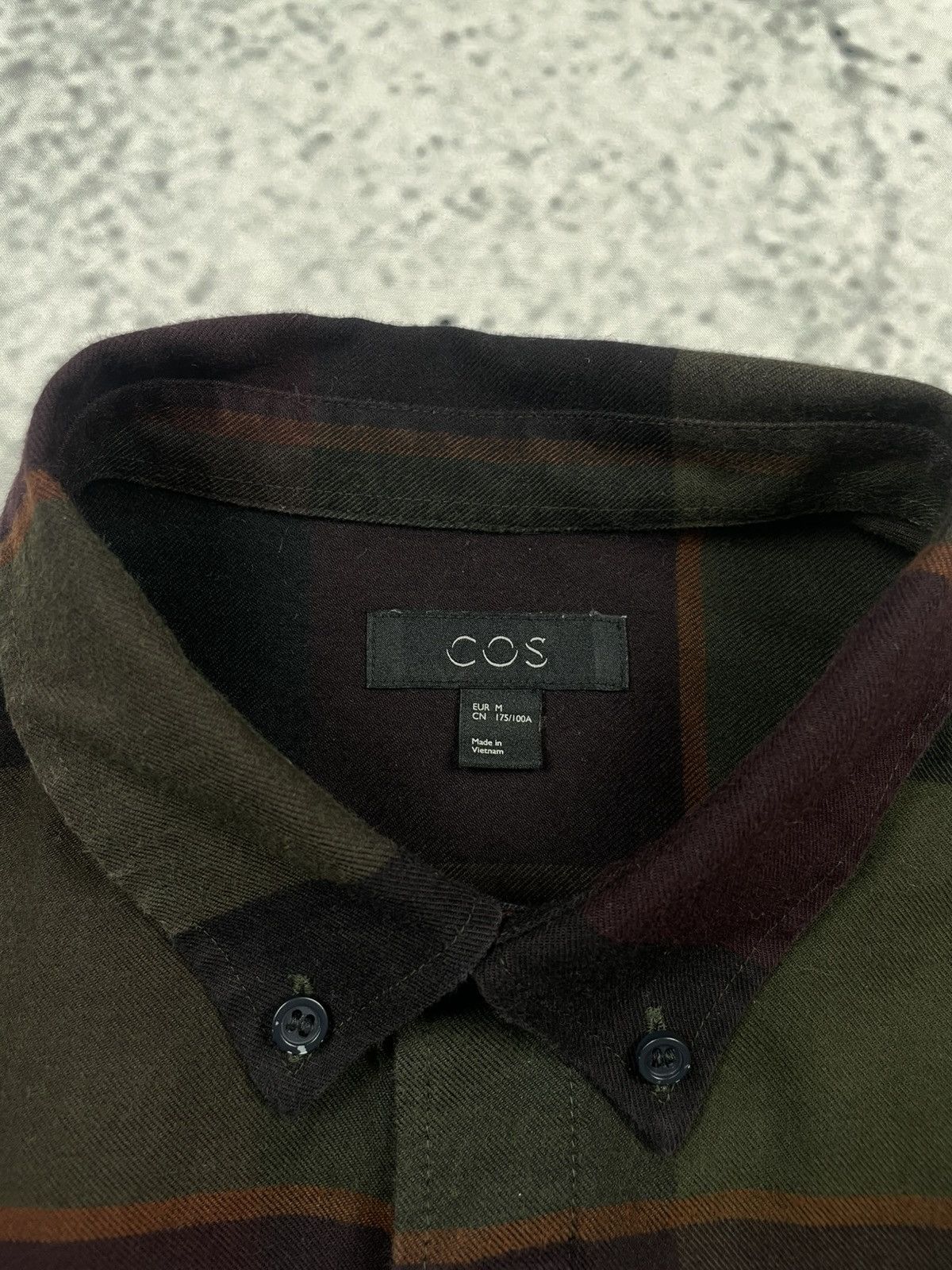 Cos COS M Checked Shirt Khaki Classic Old Money Spring Shirt Size US M / EU 48-50 / 2 - 4 Thumbnail