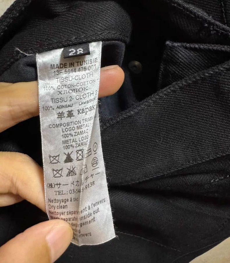 Givenchy Givenchy Size MPatch Leather Denim Pants 2506-Nextarrow Size US 29 - 6 Thumbnail