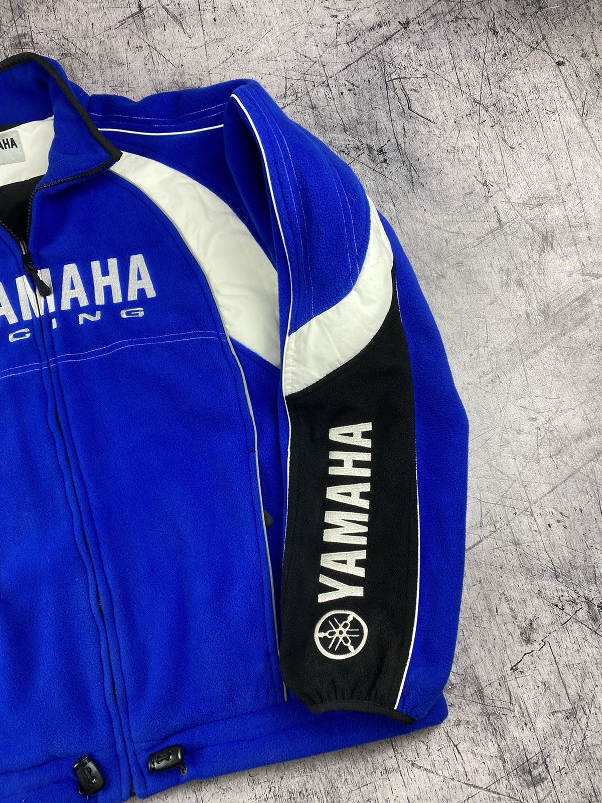 Vintage × Yamaha Vintage Yamaha Racing Fleece Zip Jacket Size US XL / EU 56 / 4 - 4 Thumbnail