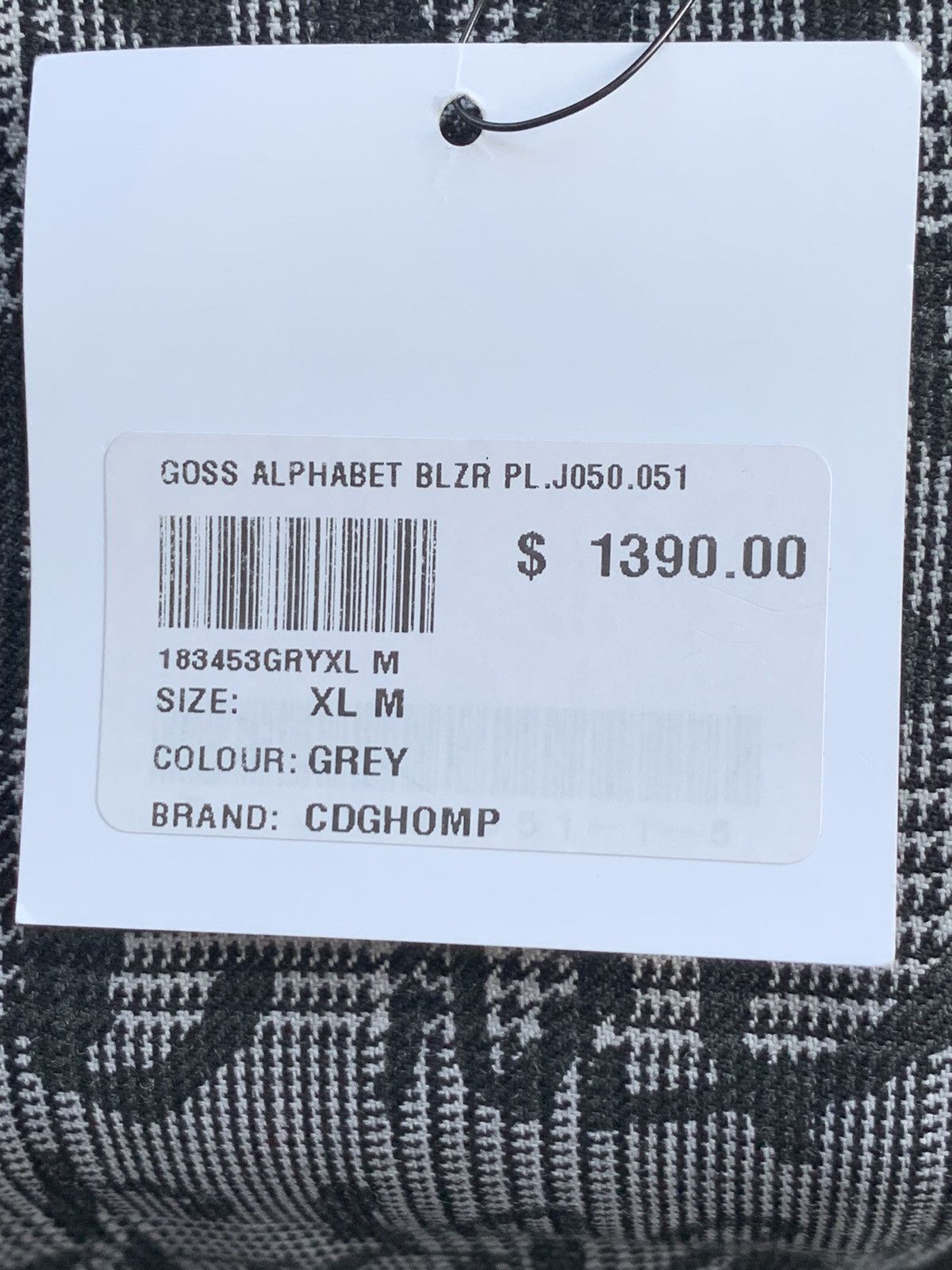Comme des Garcons Homme Plus COMME DES GARÇONS HOMME PLUS EDWARD GOSS TEXT PRINT BLAZER Size US XL / EU 56 / 4 - 13 Thumbnail