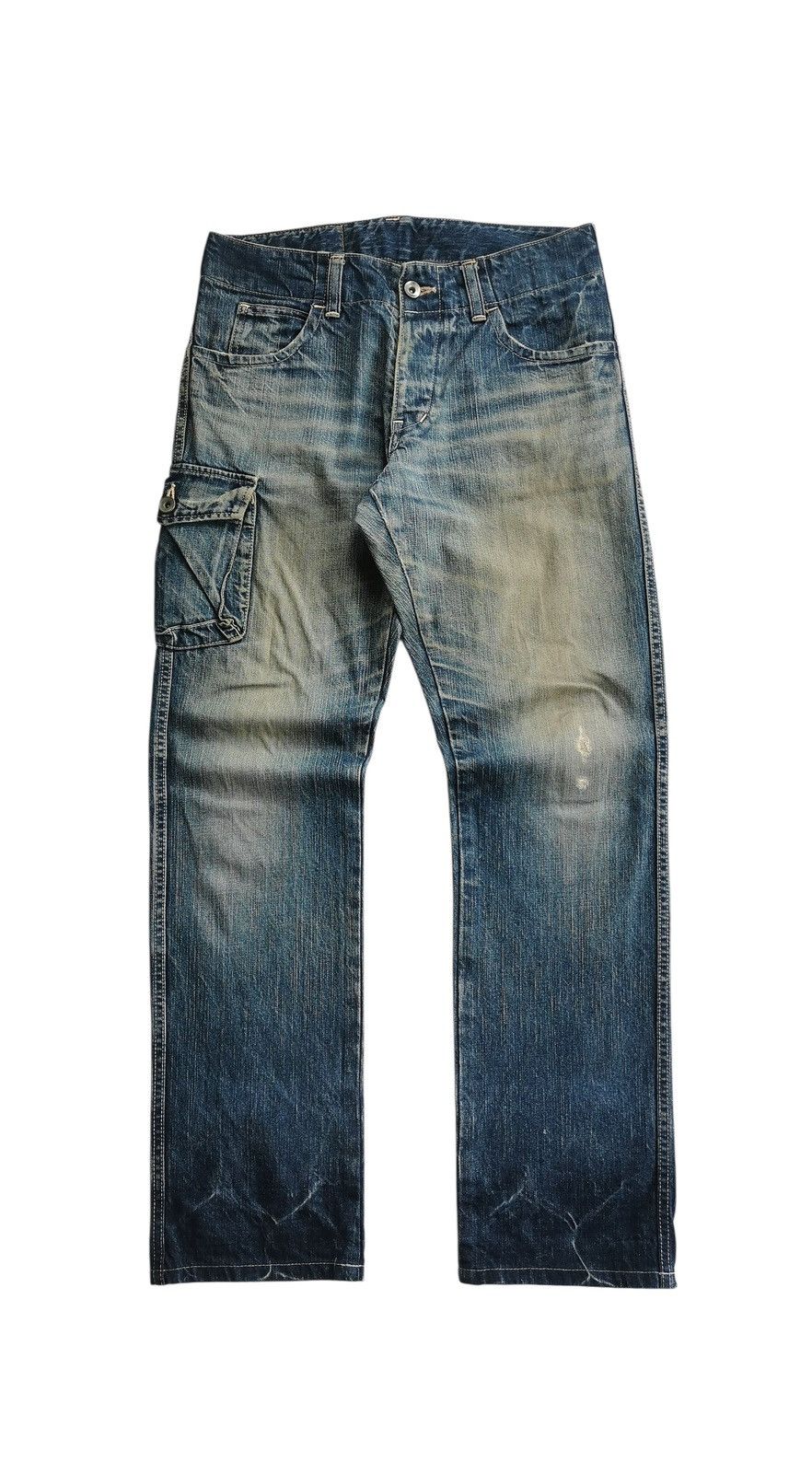 Johnbull Johnbull Distressed Faded Japanese Denim Size US 30 / EU 46 - 1 Thumbnail