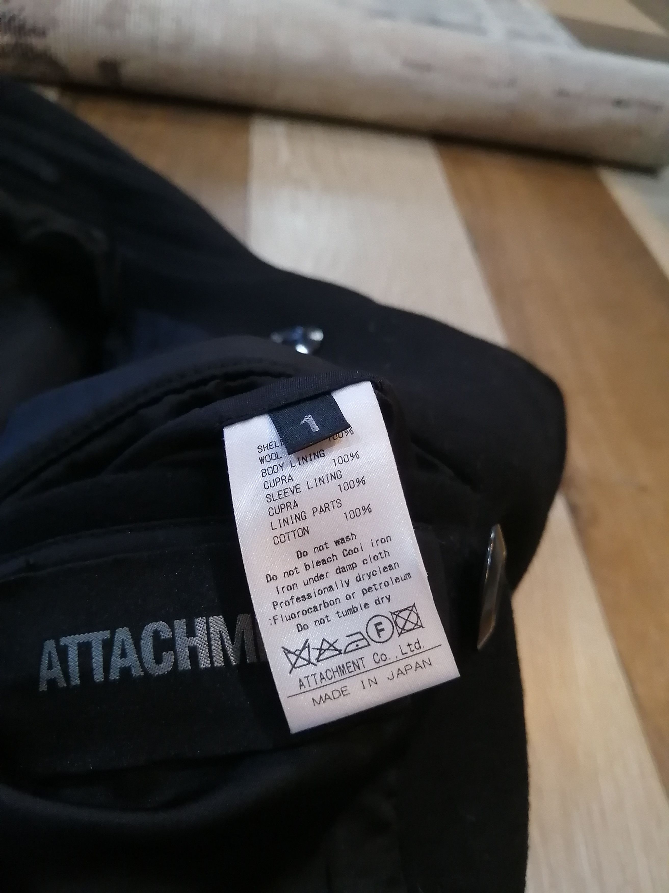 Attachment ATTACHMENT JAPAN WOOL COAT JACKET SIZE 1 Size US S / EU 44-46 / 1 - 17 Thumbnail