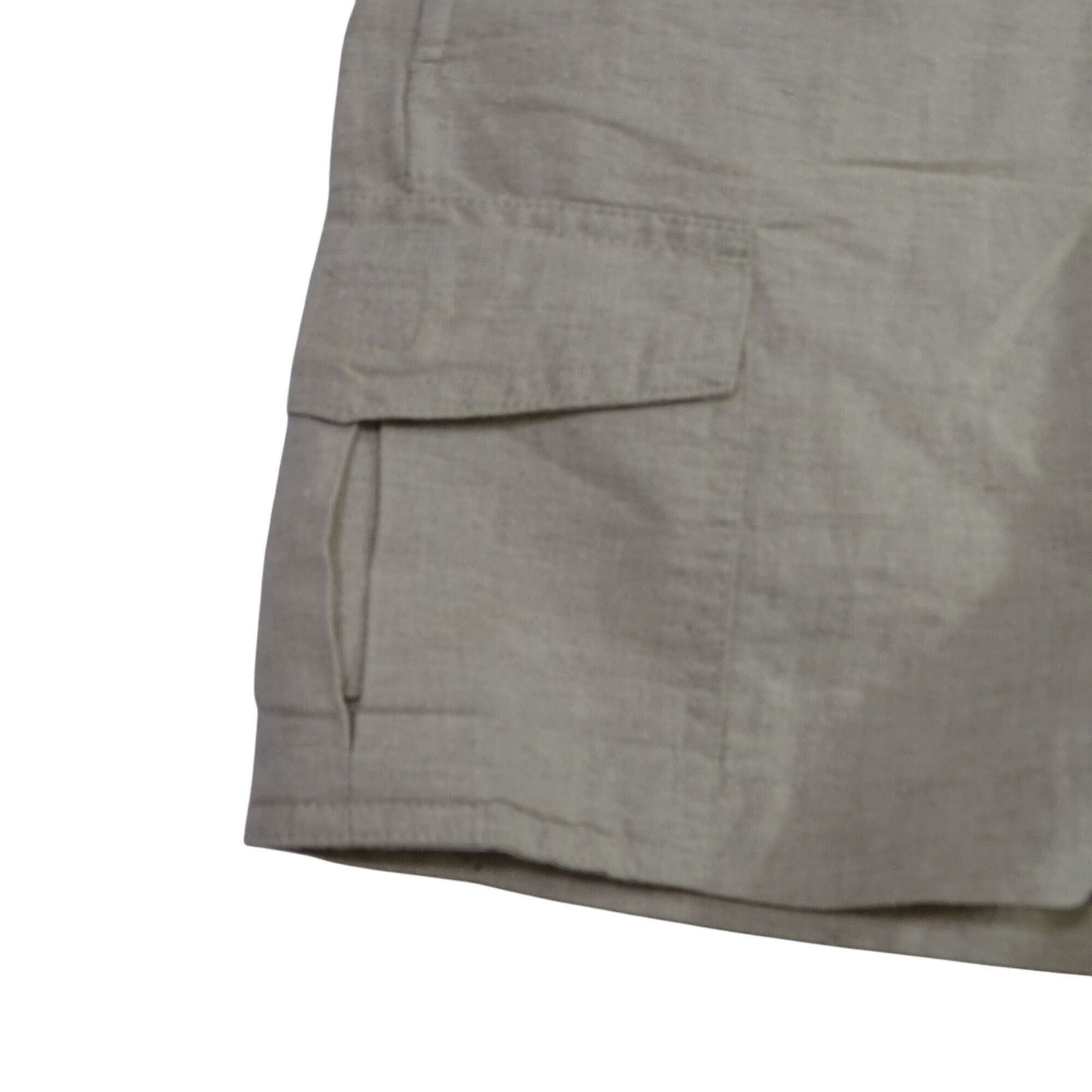 G.H. Bass & Co. G.H. Bass Linen Blend Cargo Shorts Women Size S Tan Pull-on Size 27" / US 4 / IT 40 - 3 Thumbnail