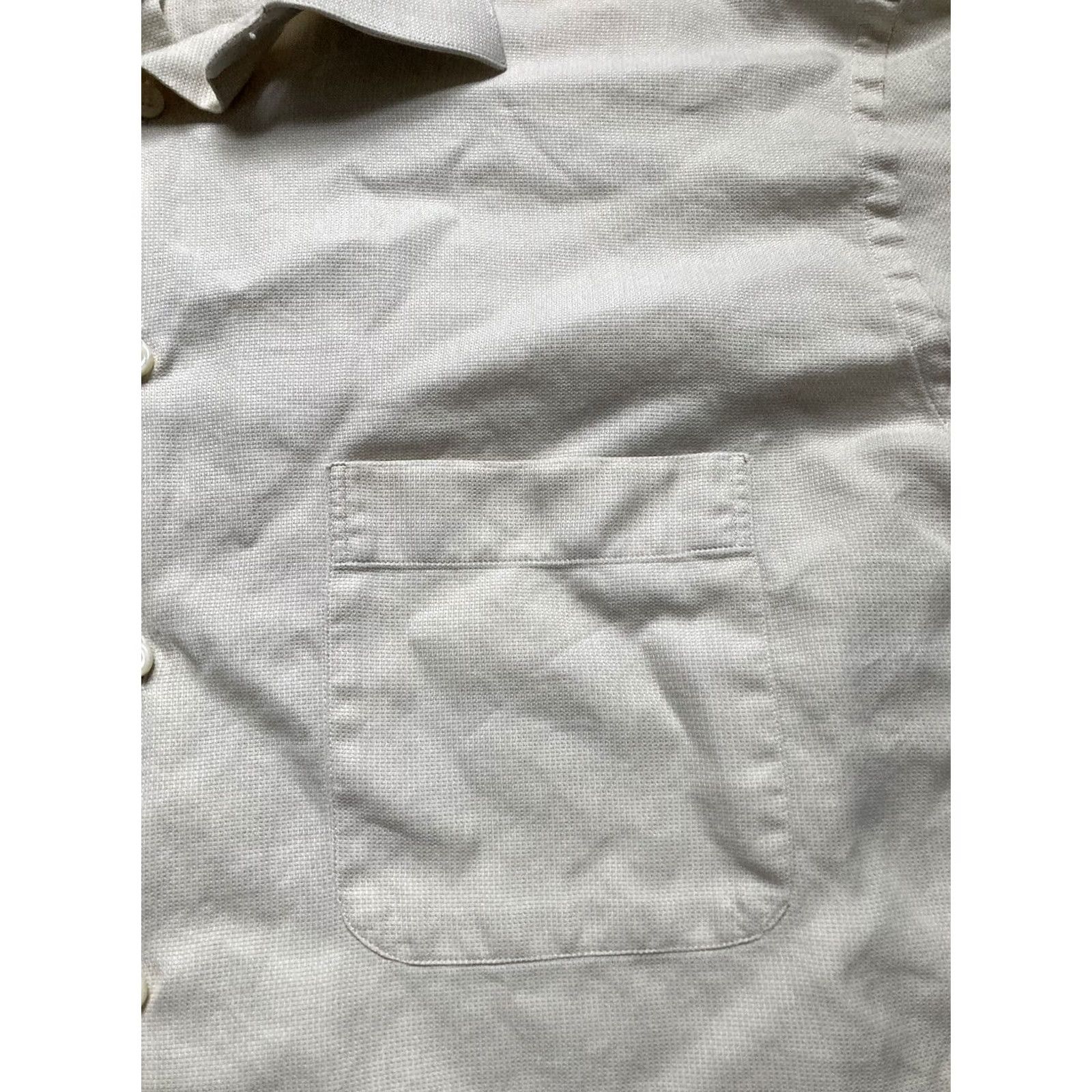 Ermenegildo Zegna Ermenegildo Zegna Shirt Mens Large Beige Long Sleeve Button Up 41/16 Casual Size US L / EU 52-54 / 3 - 4 Thumbnail