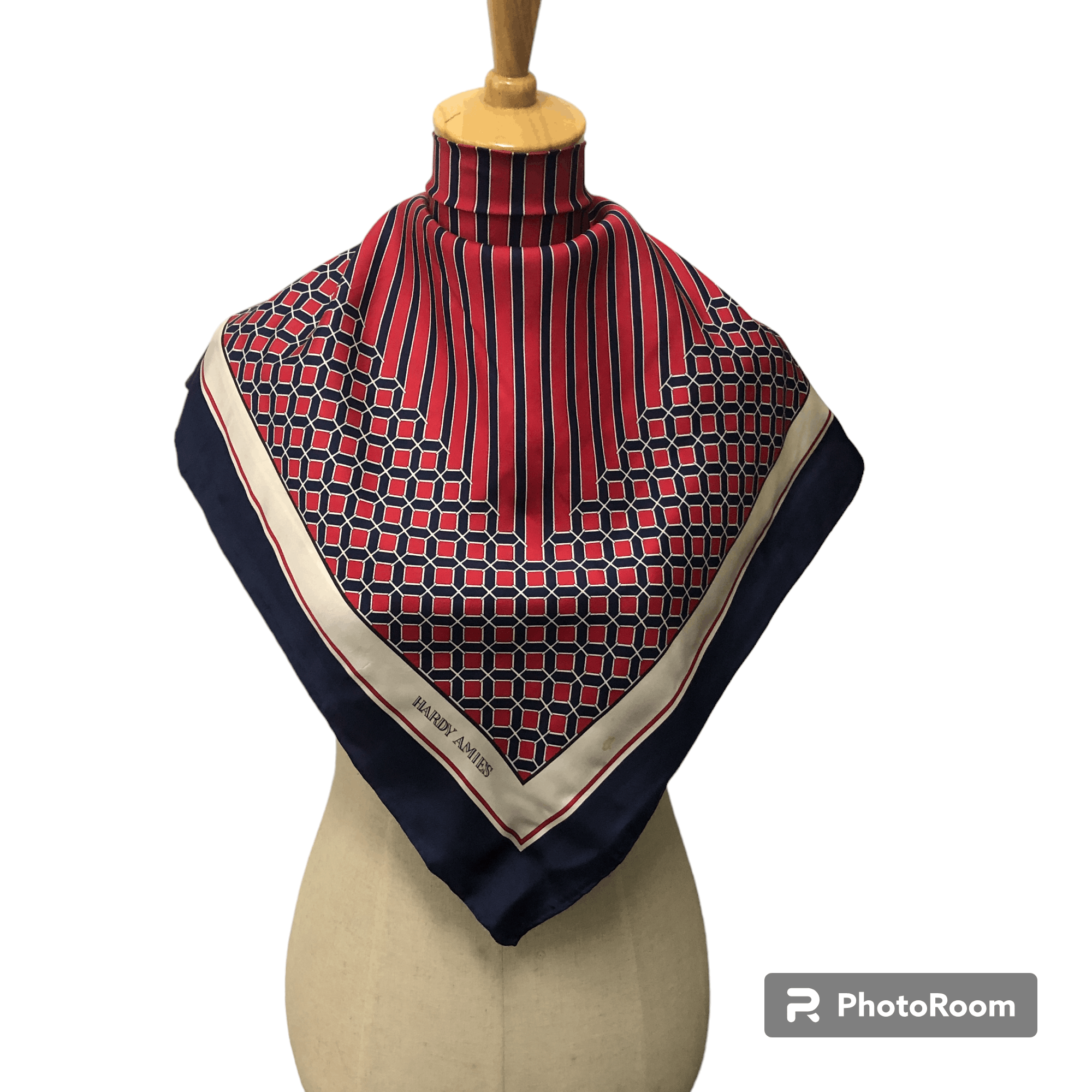 Hardy Amies Hardy Amies Luxury Hand Rolled Silk Scarf M1101 Size ONE SIZE - 1 Thumbnail