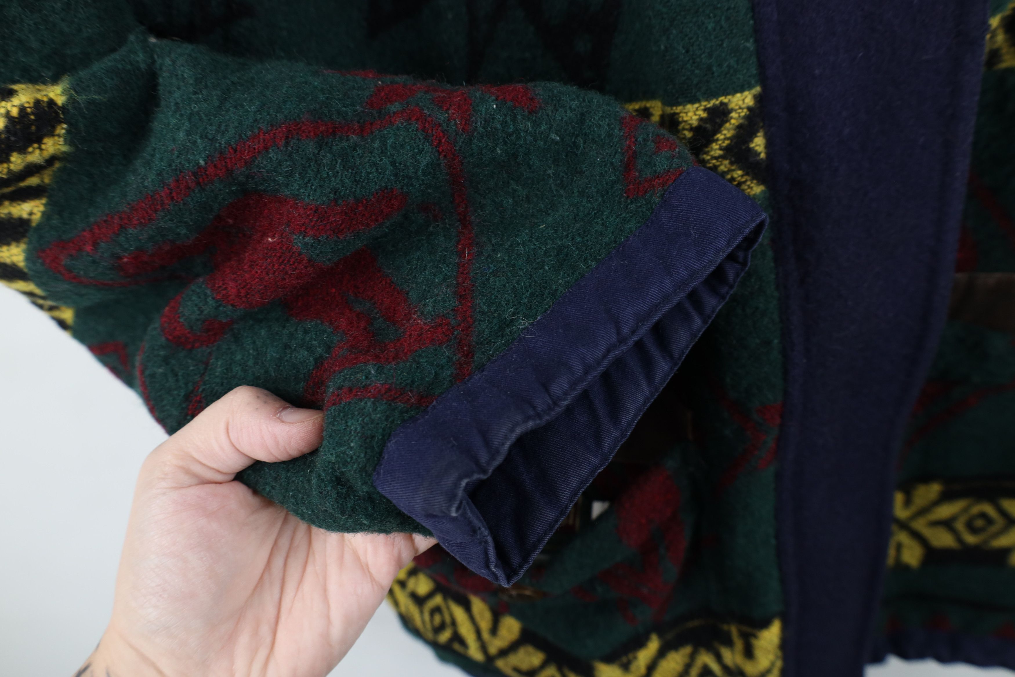 Vintage Vintage 90s Streetwear Reversible Fair Isle Canvas Jacket Size US S / EU 44-46 / 1 - 6 Thumbnail