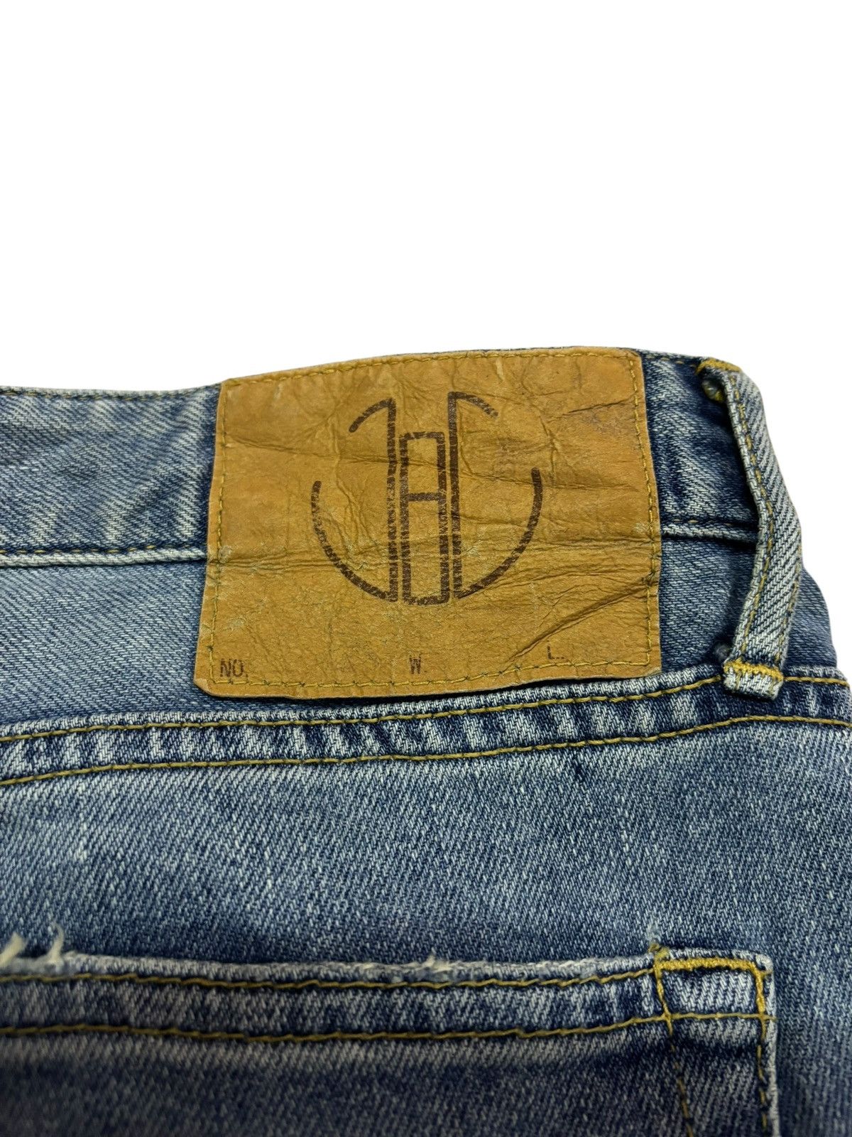 Japan Blue Vtg JBJ Japan Blue Jeans Sunset Distressed Blue Wash Jeans Size US 32 / EU 48 - 7 Thumbnail