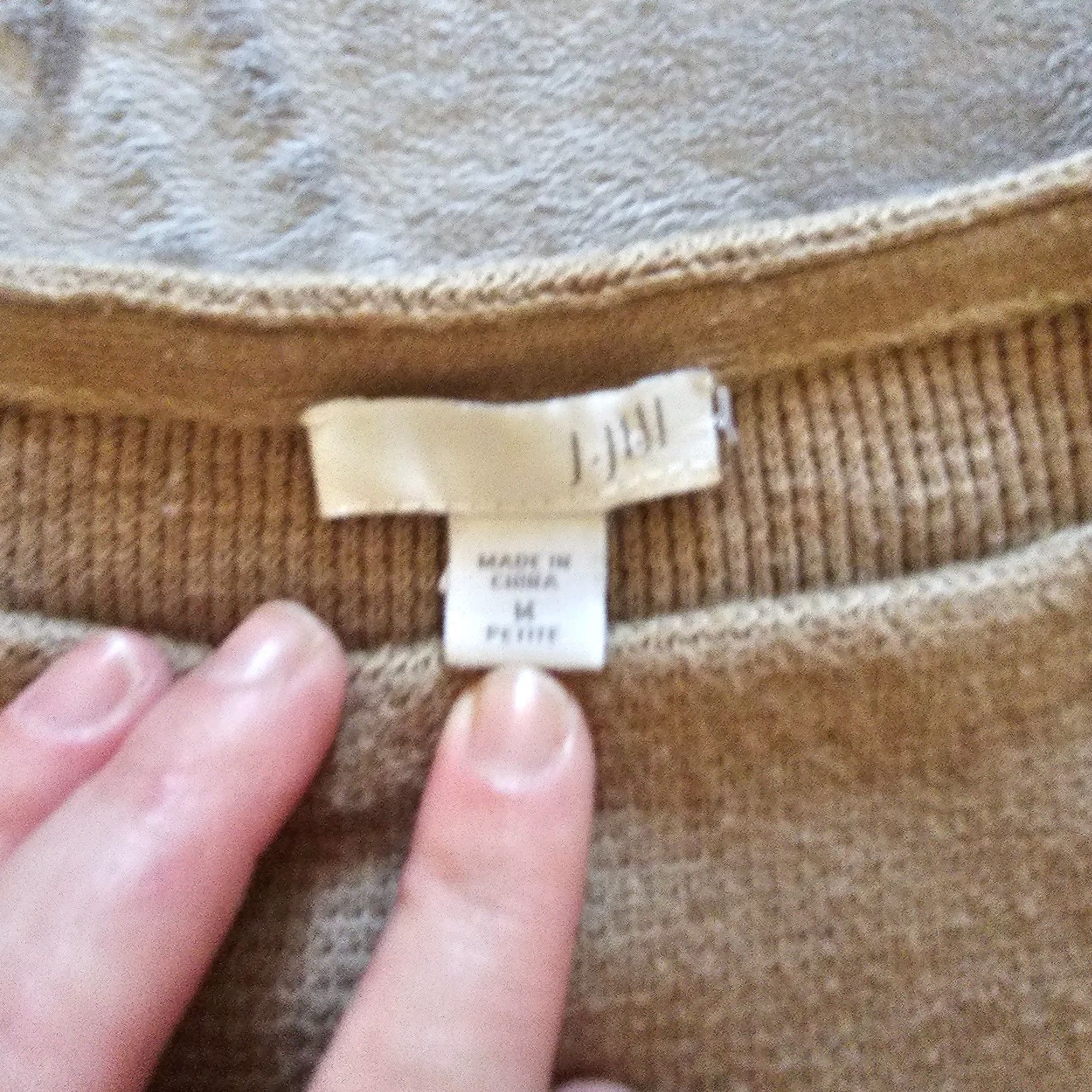 J. Jill J. Jill Sweater Top Womens Medium Petite Beige Long Sleeve Zippers Casual Career Shirt Size M / US 6-8 / IT 42-44 - 3 Thumbnail