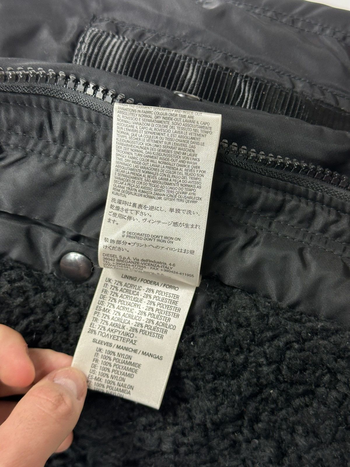 Diesel Diesel Parka Fleece Men's M Size Black Size US M / EU 48-50 / 2 - 17 Thumbnail