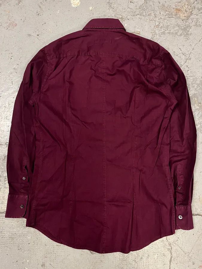 Dolce & Gabbana 2000s Dolce & Gabbana Burgundy Buttoned Up Shirt Size US S / EU 44-46 / 1 - 6 Thumbnail