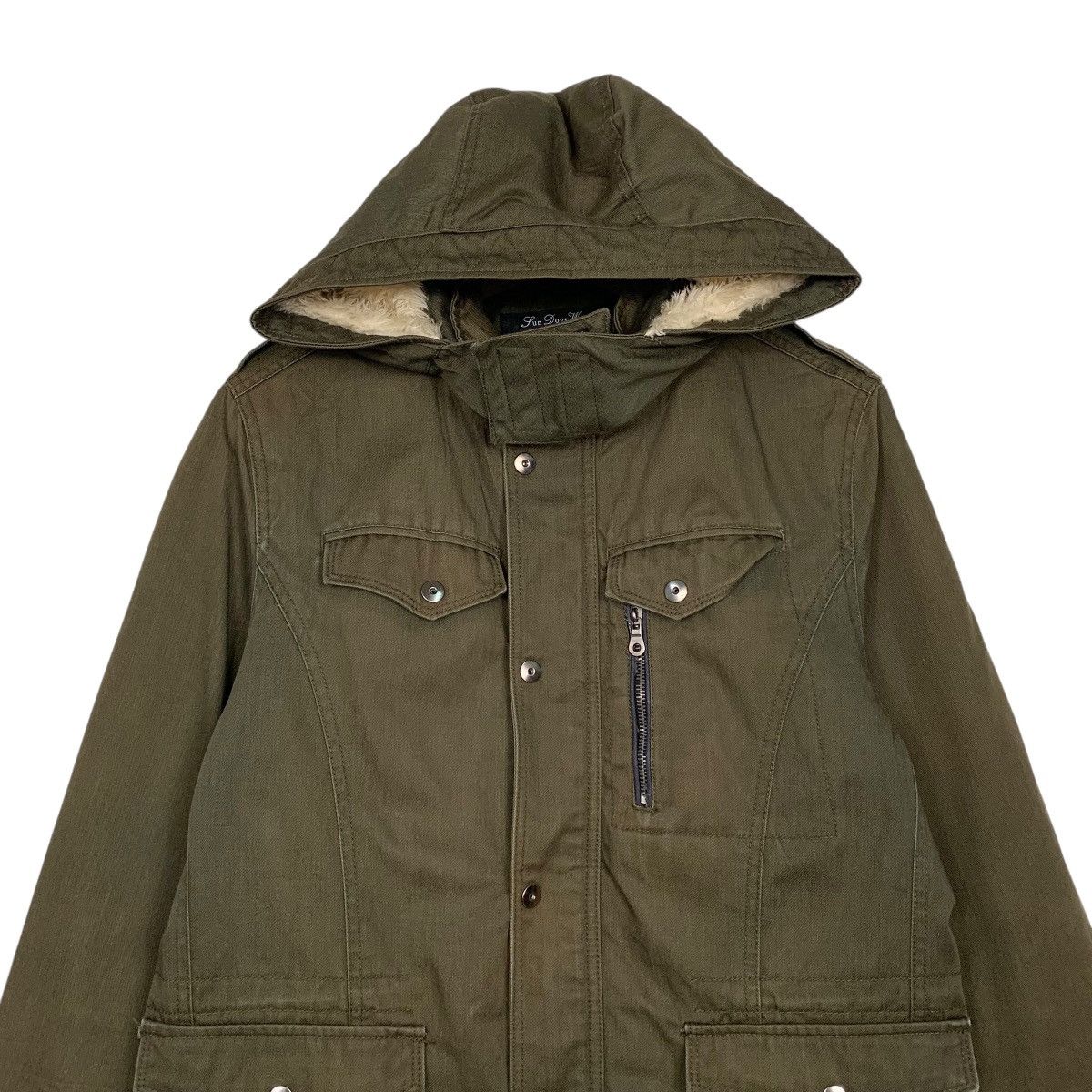 Japanese Brand Sun Dogs Wear Hooded Parka Military Jacket Size US M / EU 48-50 / 2 - 2 Thumbnail