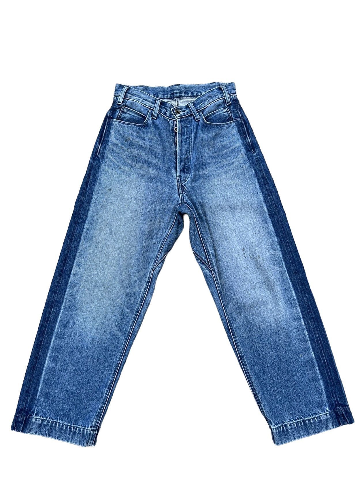 BRU NA BOINNE Bru Na Boinne Japan Side Stripe Selvedge Denim Cropped Jeans Size US 29 - 1 Thumbnail