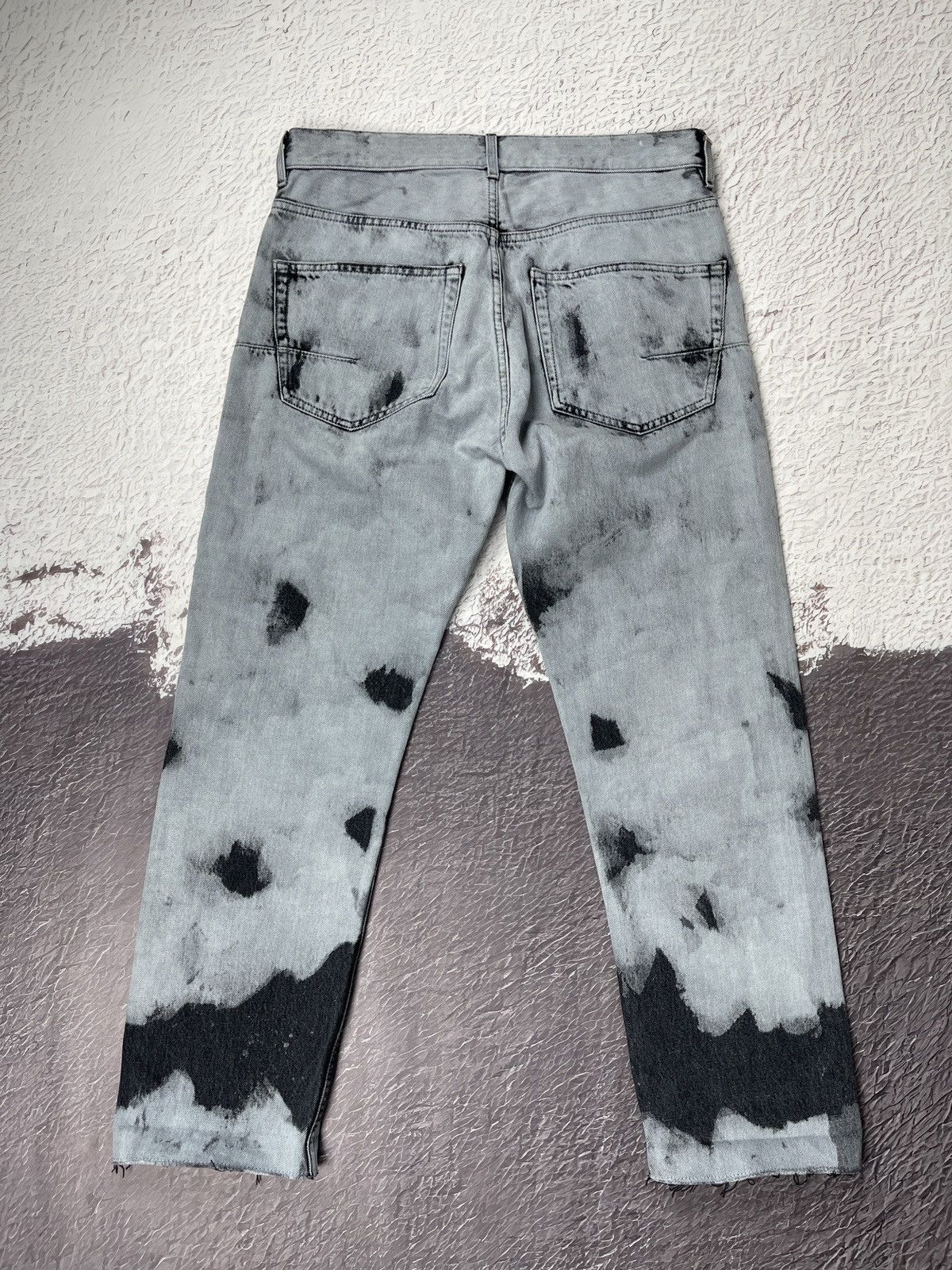 Christian Dior Monsieur Christian Dior 01 Tie Dye Boyfriend Jeans Gray Denim sz US6 Size 28" / US 6 / IT 42 - 18 Thumbnail