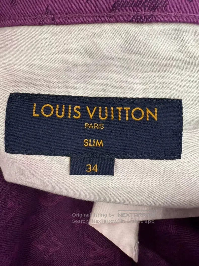 Louis Vuitton Louis Vuitton Purple full-print presbyopic jeans Size US 34 / EU 50 - 6 Thumbnail