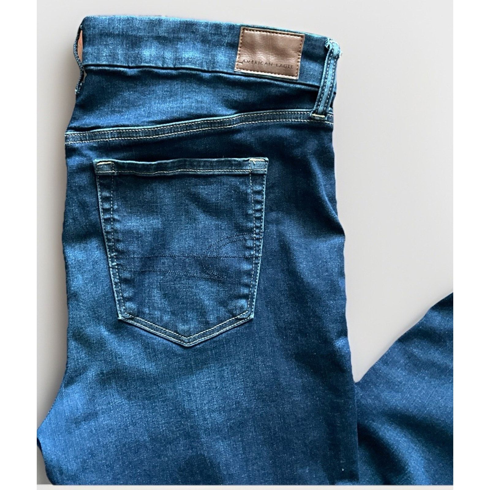 American Eagle Outfitters American Eagle 14L Super Hi-Rise Stretch Luxe Jeggings Jeans Size 36" / US 14 / IT 50 - 4 Thumbnail