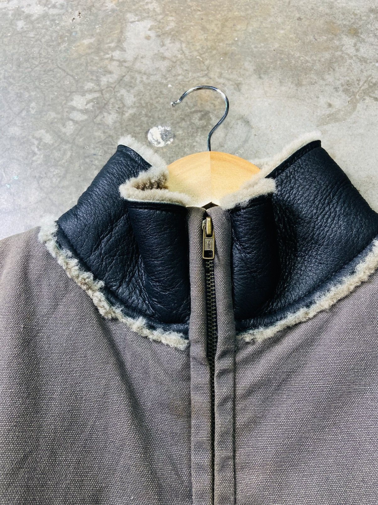 Designer Vintage Rallys Duck Canvas + Leather Zipper Jacket Size US L / EU 52-54 / 3 - 9 Thumbnail