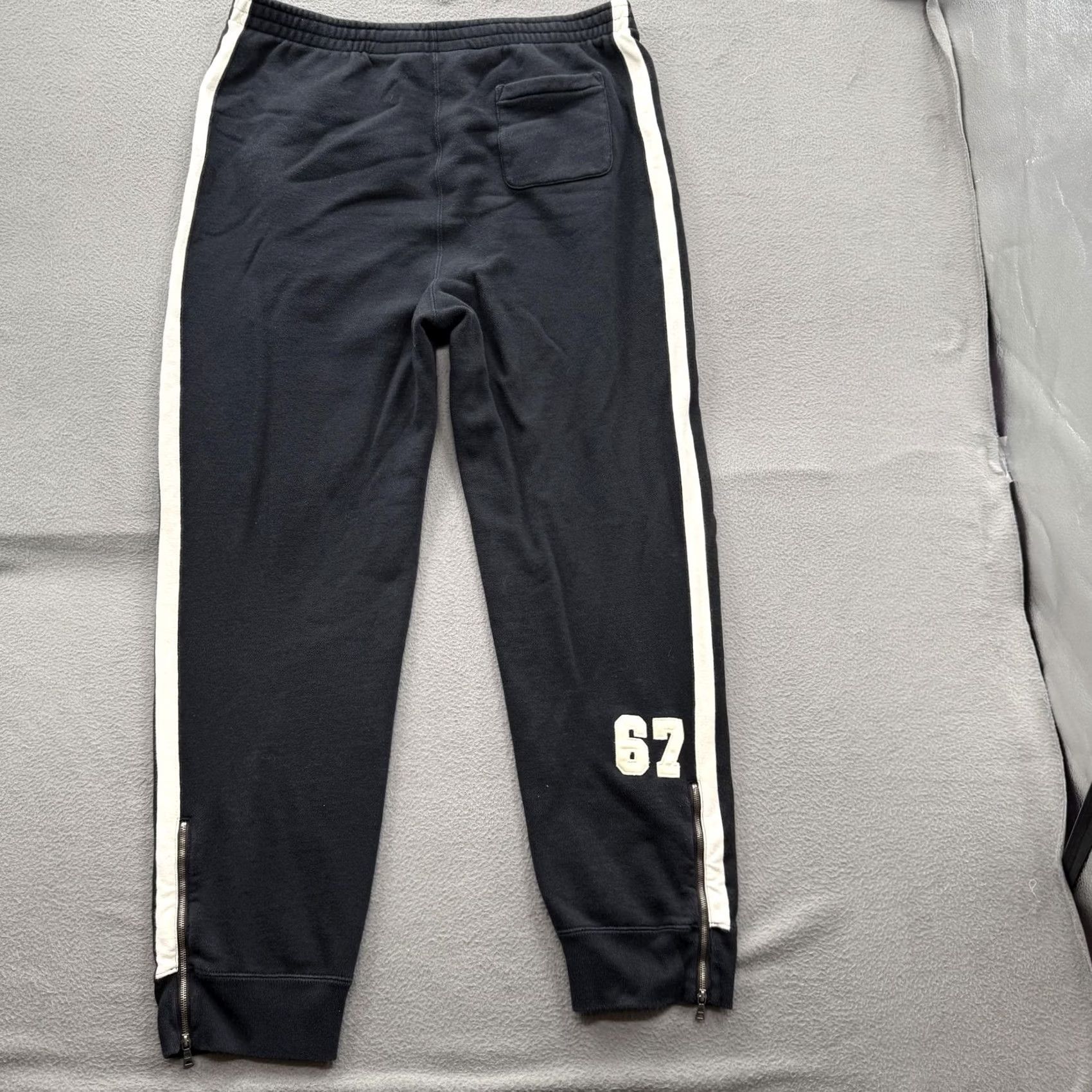 Polo Ralph Lauren VINTAGE Polo Ralph Lauren Sweatpants Mens Large Black Tigers 67 Side Stripe Sweatpants Size US L / EU 52-54 / 3 - 2 Thumbnail
