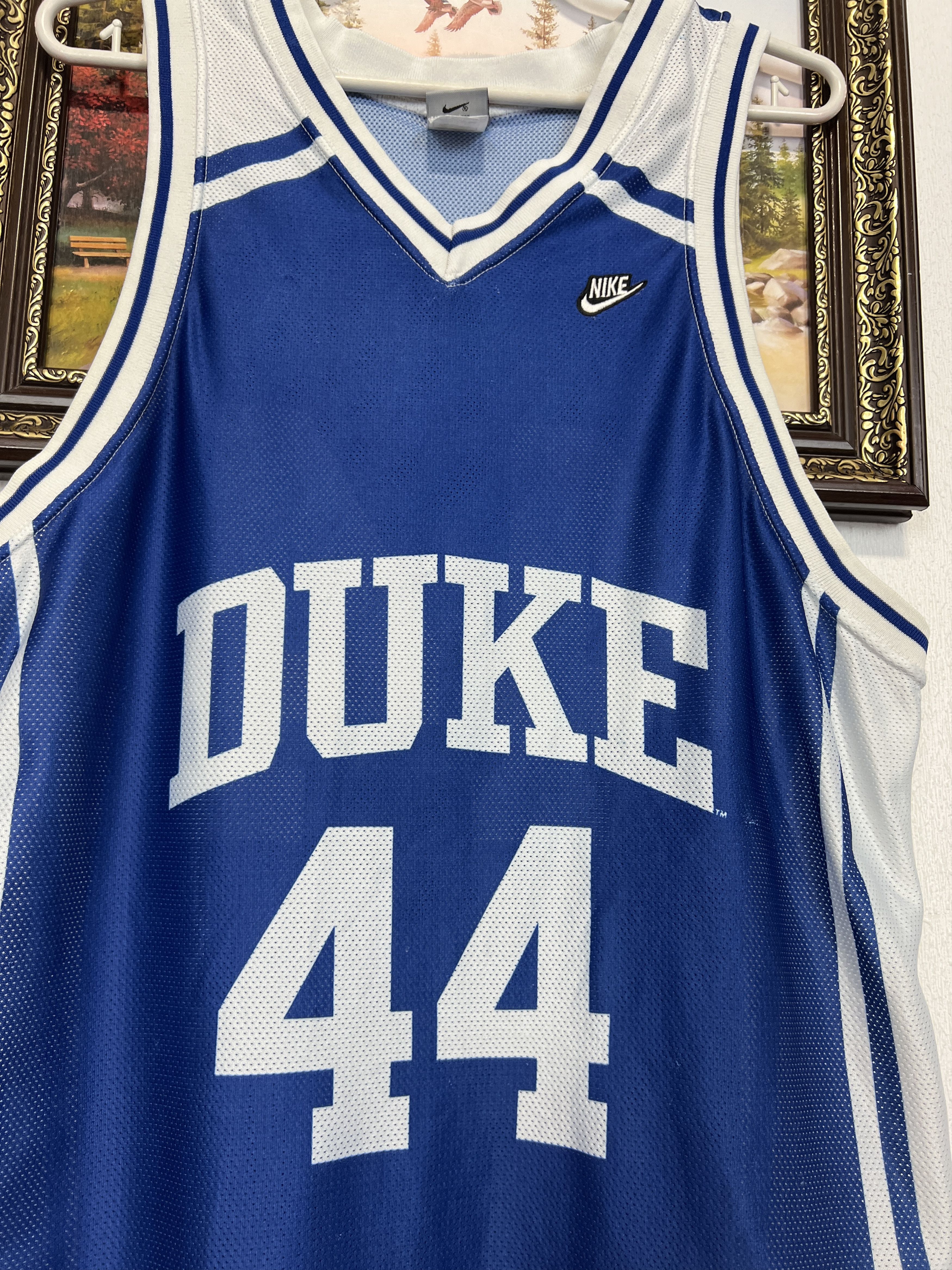 Nike Vintage 90's Duke Blue Devils Basketball Jersey NCAA Shirt Size US L / EU 52-54 / 3 - 3 Thumbnail