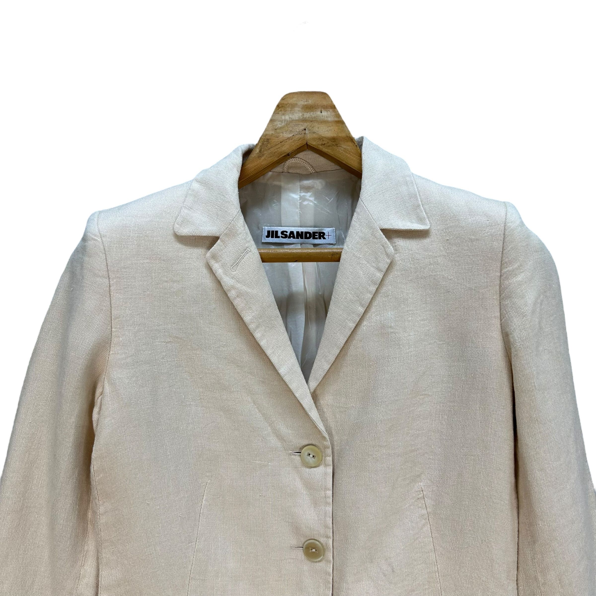 Jil Sander JIL SANDER Made in Germany Linen Coat Jacket #A18-0427 Size XS / US 0-2 / IT 36-38 - 2 Thumbnail