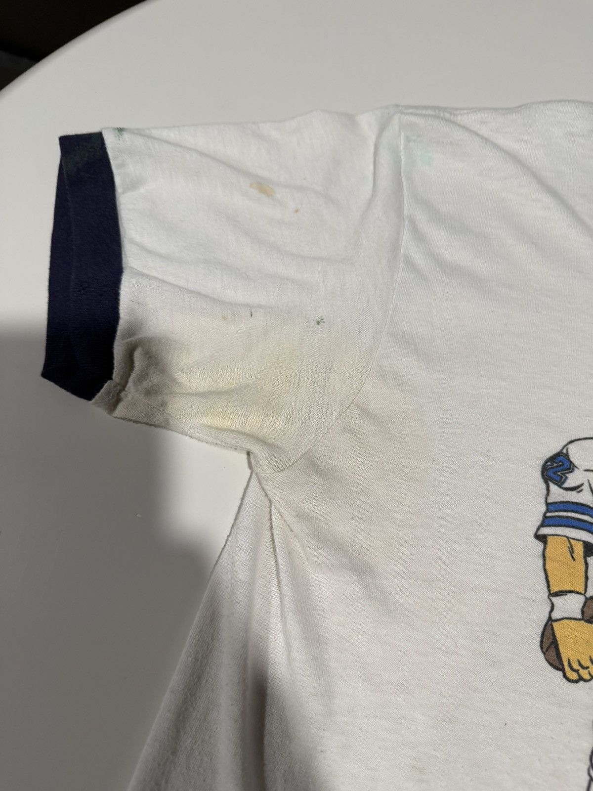 Vintage 1982 Vintage Humor Comedy Soft Thin Grunge Ringer Tee S Size US S / EU 44-46 / 1 - 14 Thumbnail