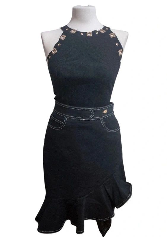 Cavalli Class Cavalli Class Roberto Cavalli Asymmetric Denim Skirt Y2K Size 27" / US 4 / IT 40 - 2 Thumbnail