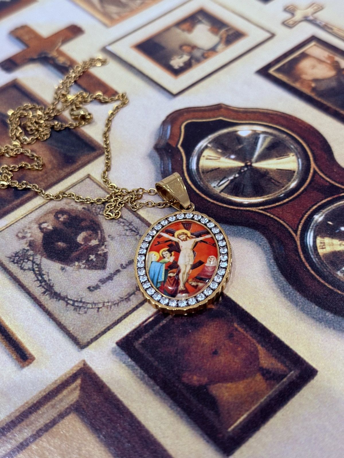 G59 Records G59 $uicideboy$ Crucifix Kalashnikov AK 47 pendant Size ONE SIZE - 1 Thumbnail