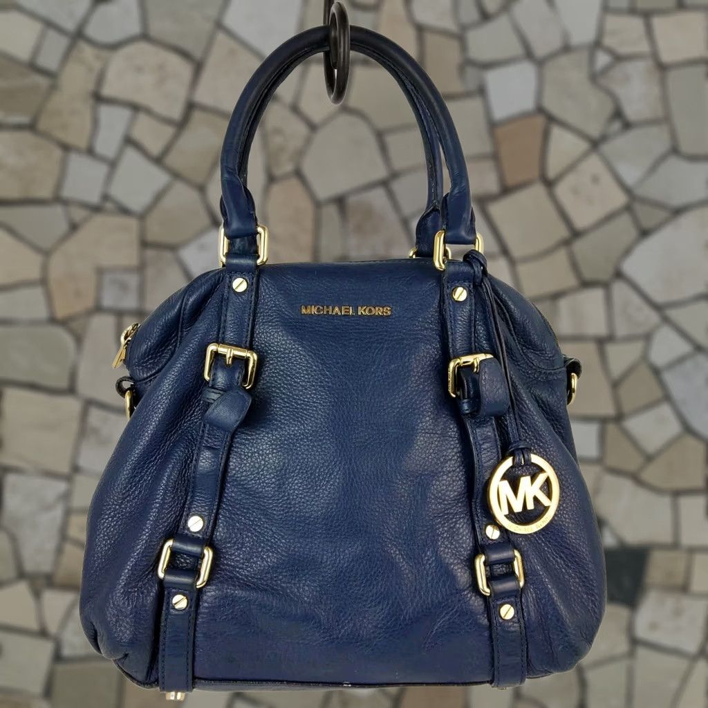 Michael Kors Michael Kors Pebbled Leather Satchel Convertible Shoulder Handbag Purse Women Pebbles Leather Exterior Size ONE SIZE - 1 Thumbnail