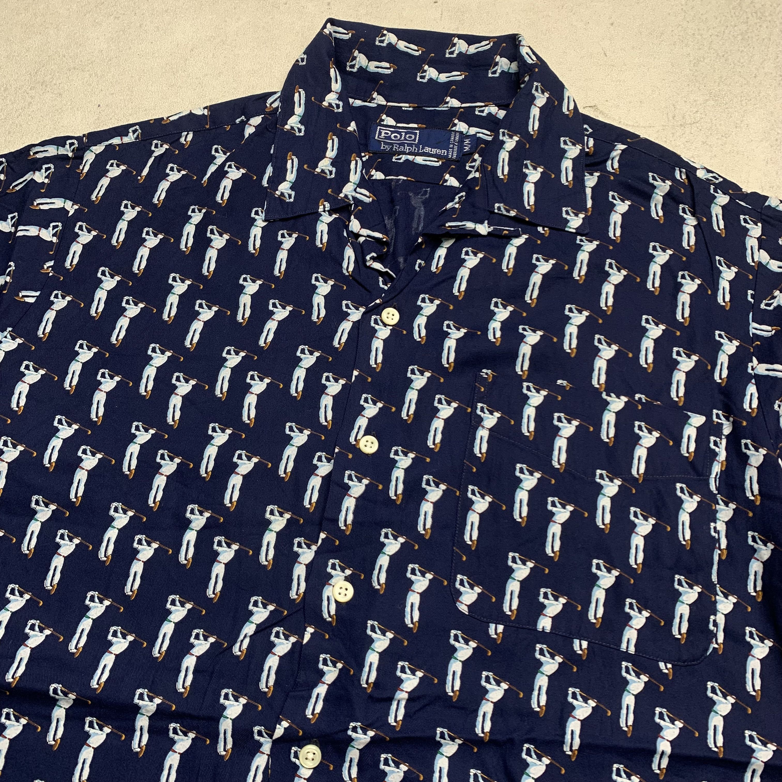 Polo Ralph Lauren Vintage Polo Ralph Lauren Golf Printed Shirt Size US M / EU 48-50 / 2 - 3 Thumbnail