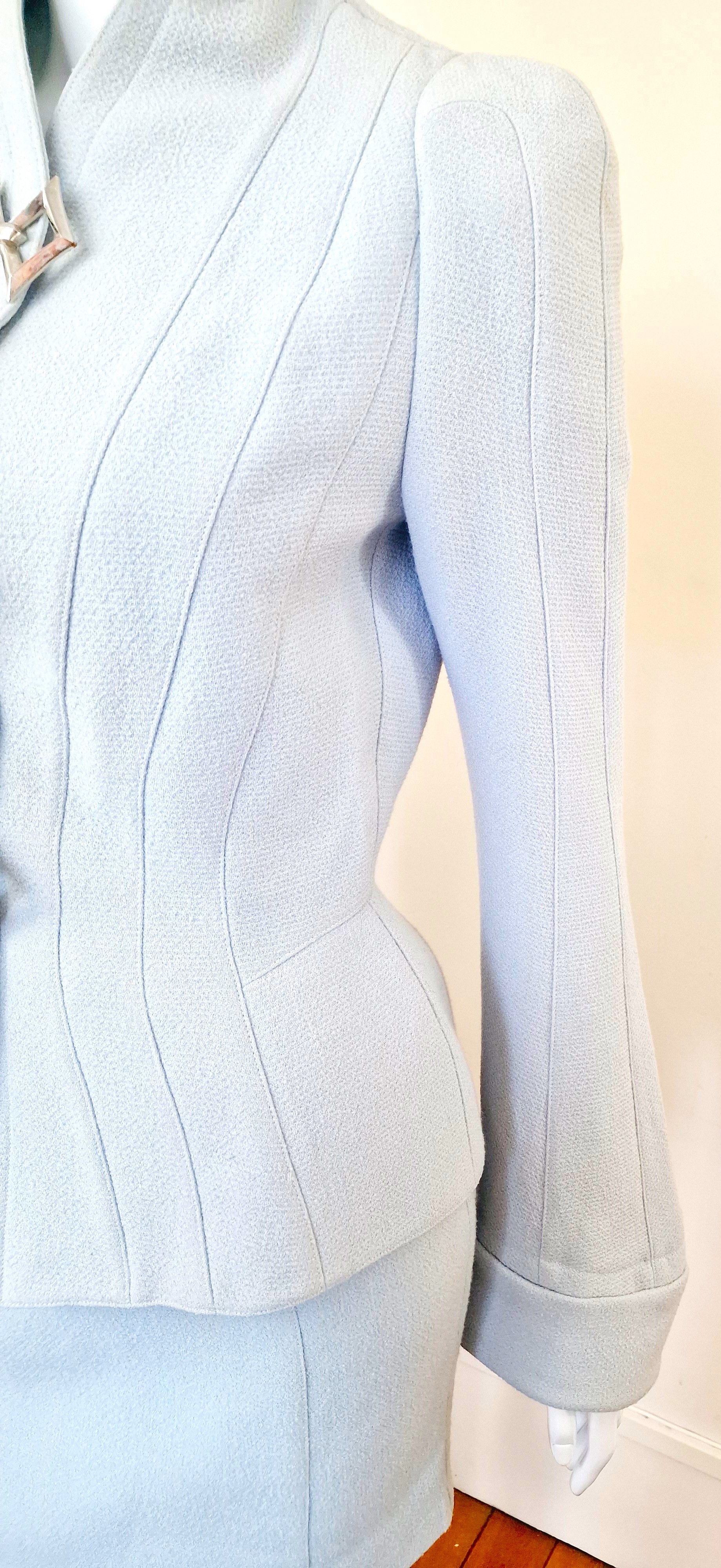 Thierry Mugler Thierry Mugler Metal Star Blue Couture XS Small Dress Suit Size XS / US 0-2 / IT 36-38 - 10 Thumbnail