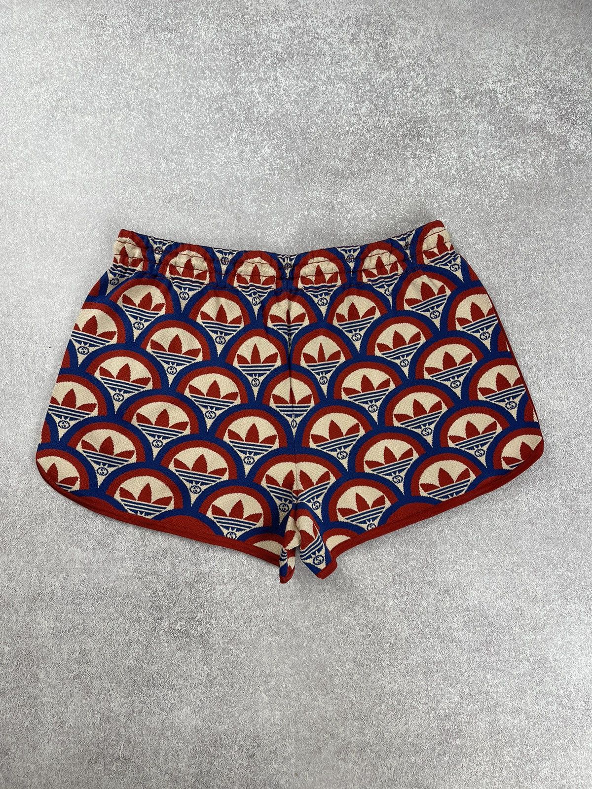 Gucci Adidas x Gucci Jacquard Shorts Red/Blue Size L Size 28" / US 6 / IT 42 - 9 Thumbnail