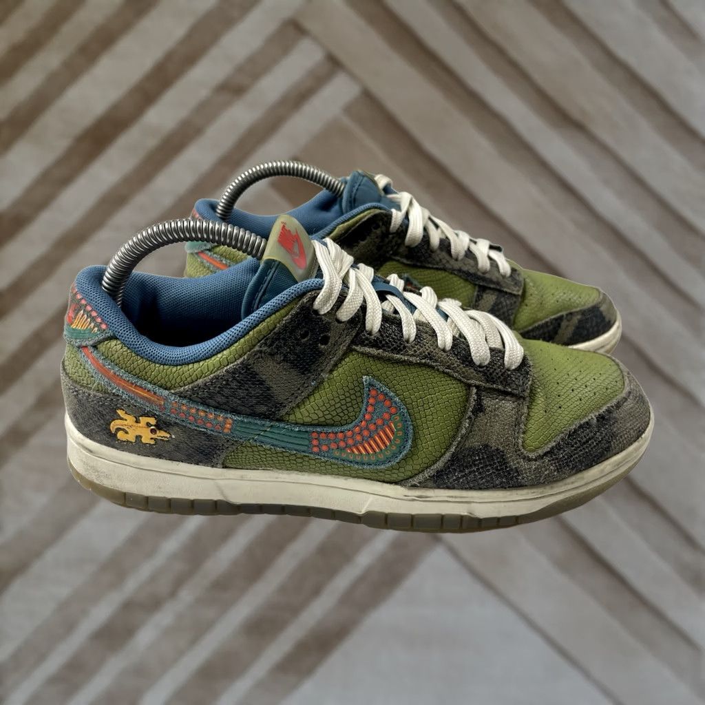 Nike Nike Dunk Low Siempre Familia Carbon Green Rift Blue Sail Mens 8 Size US 7 / EU 40 - 1 Thumbnail