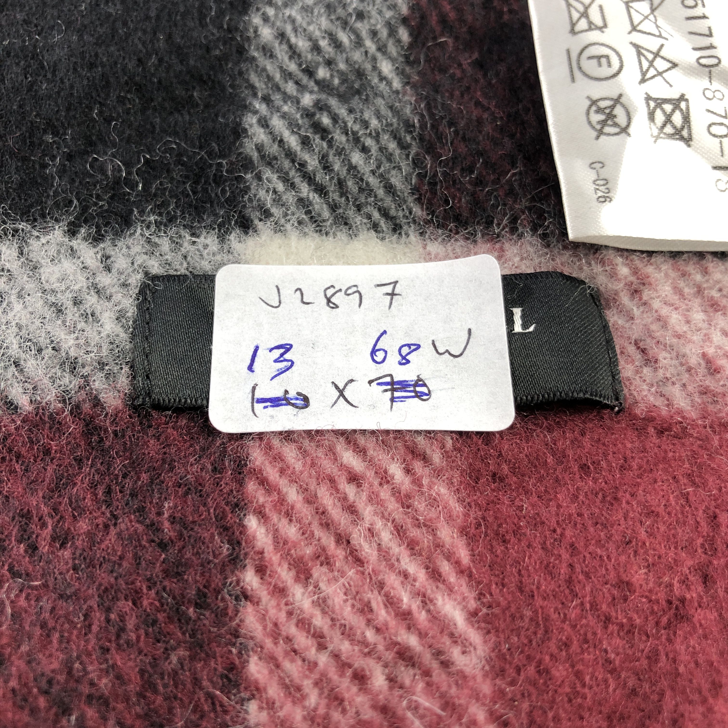 Black Label Crestbridge Black Label Wool Scarf Muffler V2897 Size ONE SIZE - 8 Thumbnail