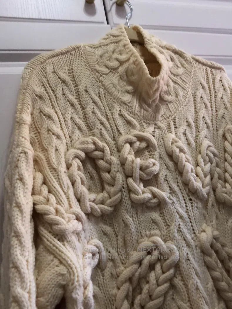 Loewe Loewe Cable knit wool sweater dress Size M / US 6-8 / IT 42-44 - 6 Thumbnail