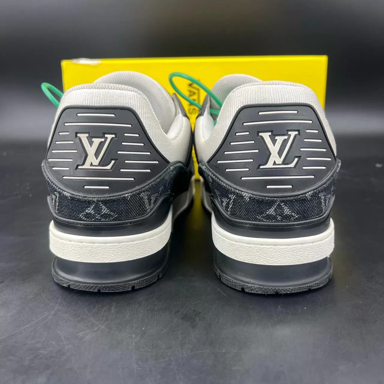 Louis Vuitton LV Trainer Black & White Denim 7.5 Men's Size US 7.5 / EU 40-41 - 6 Thumbnail