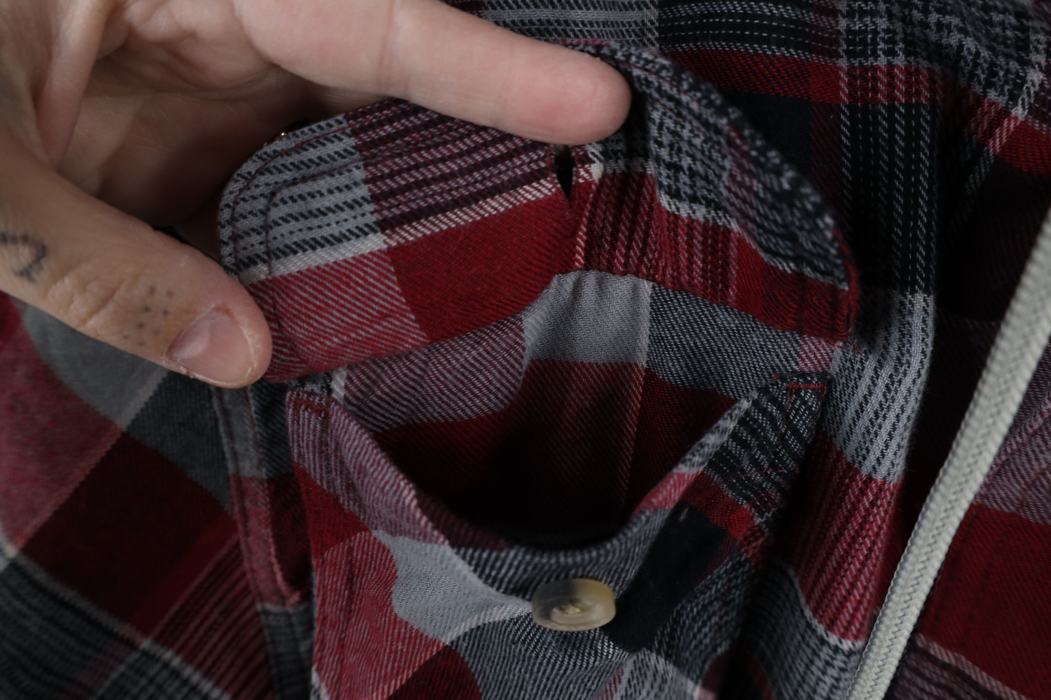 Vintage × Wrangler Vintage Wrangler Hooded Button Shirt Jacket Jac Shirt Size US XXL / EU 58 / 5 - 6 Thumbnail