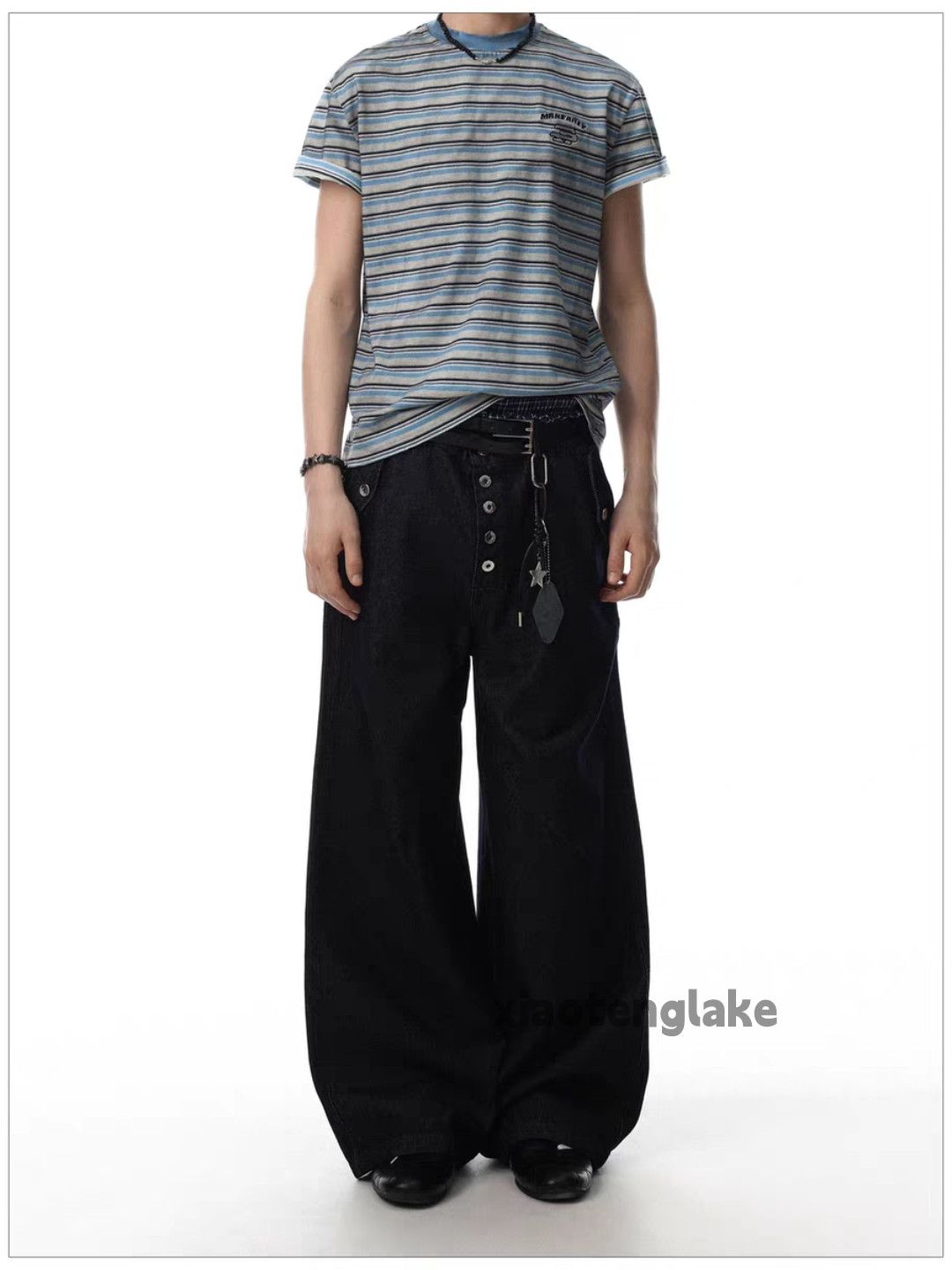Jean xtl vale kapital style wide Leg flared loose baggy jeans Size US 32 / EU 48 - 1 Thumbnail