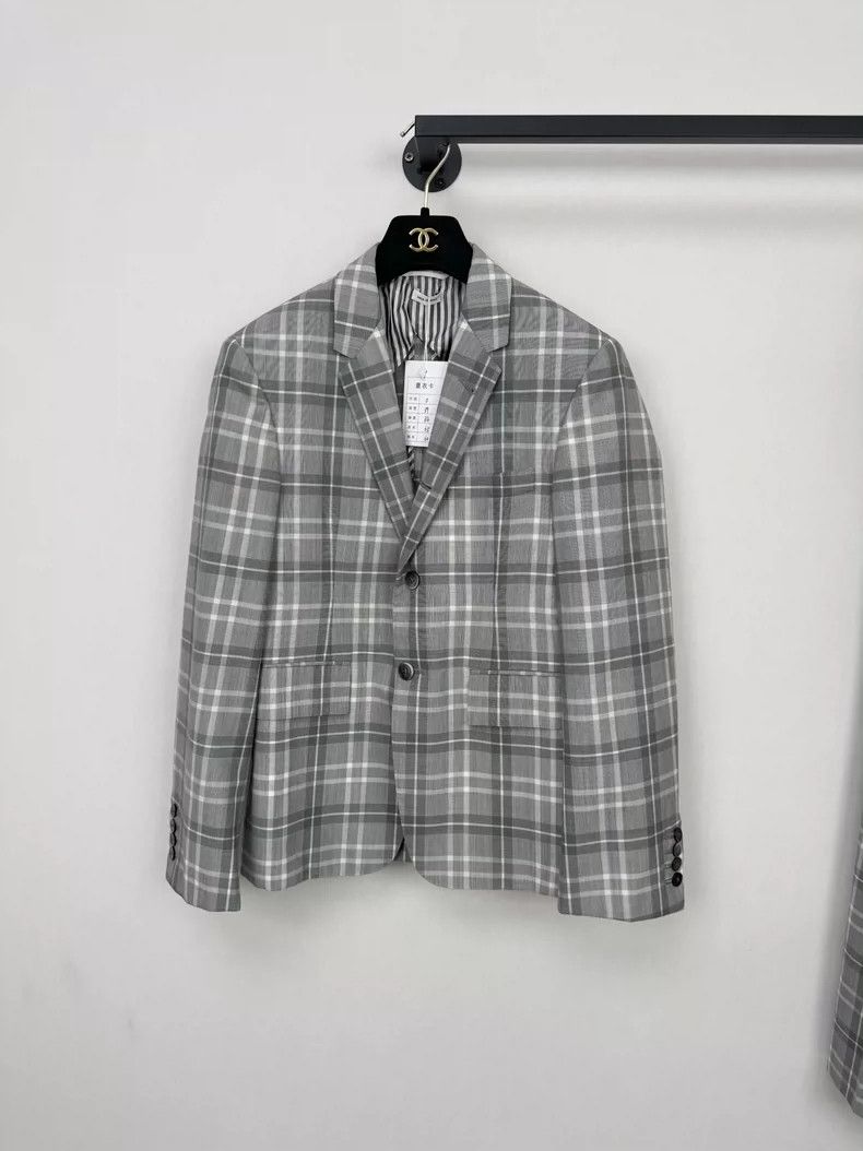 Thom Browne Thom Browne size0 A woolen plaid jacket Size 34S - 2 Thumbnail