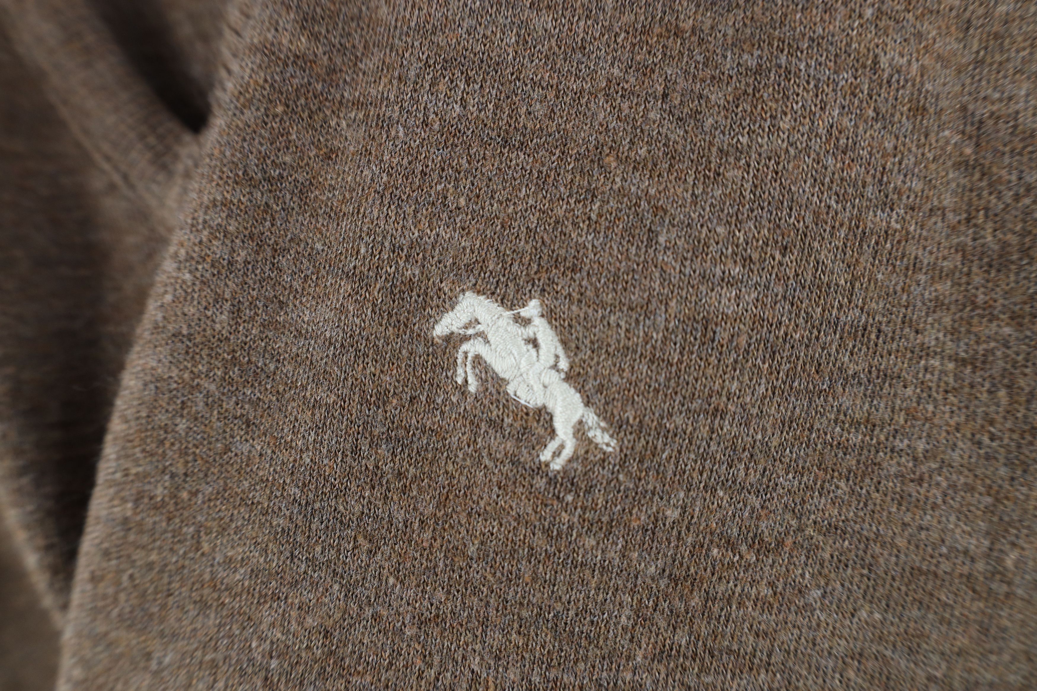 Vintage Vintage 70s Streetwear Equestrian Knit Sweater Brown USA Size M / US 6-8 / IT 42-44 - 4 Thumbnail