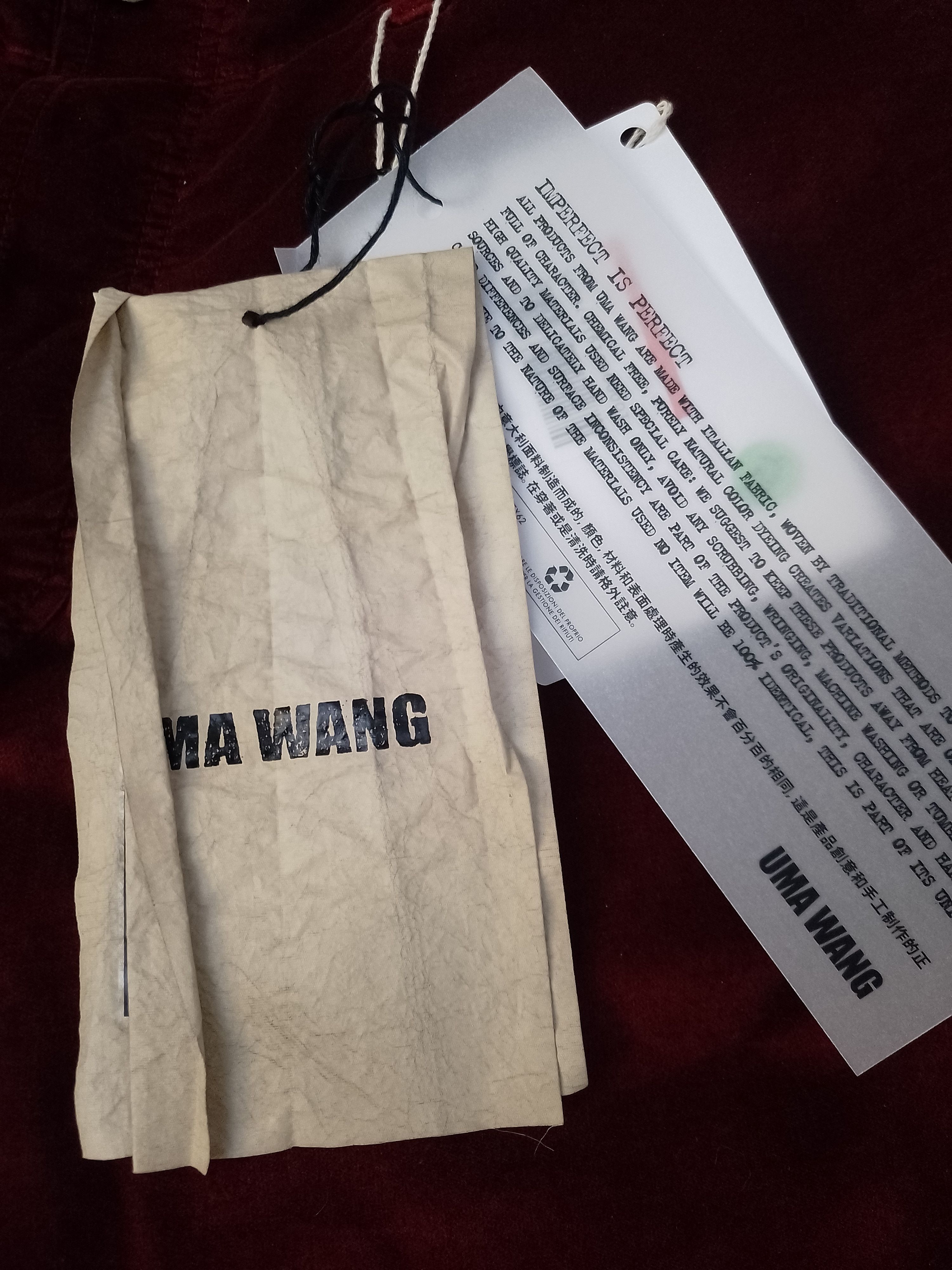 Uma Wang Pino Stretch Pant Velvet M Size US 32 / EU 48 - 5 Thumbnail